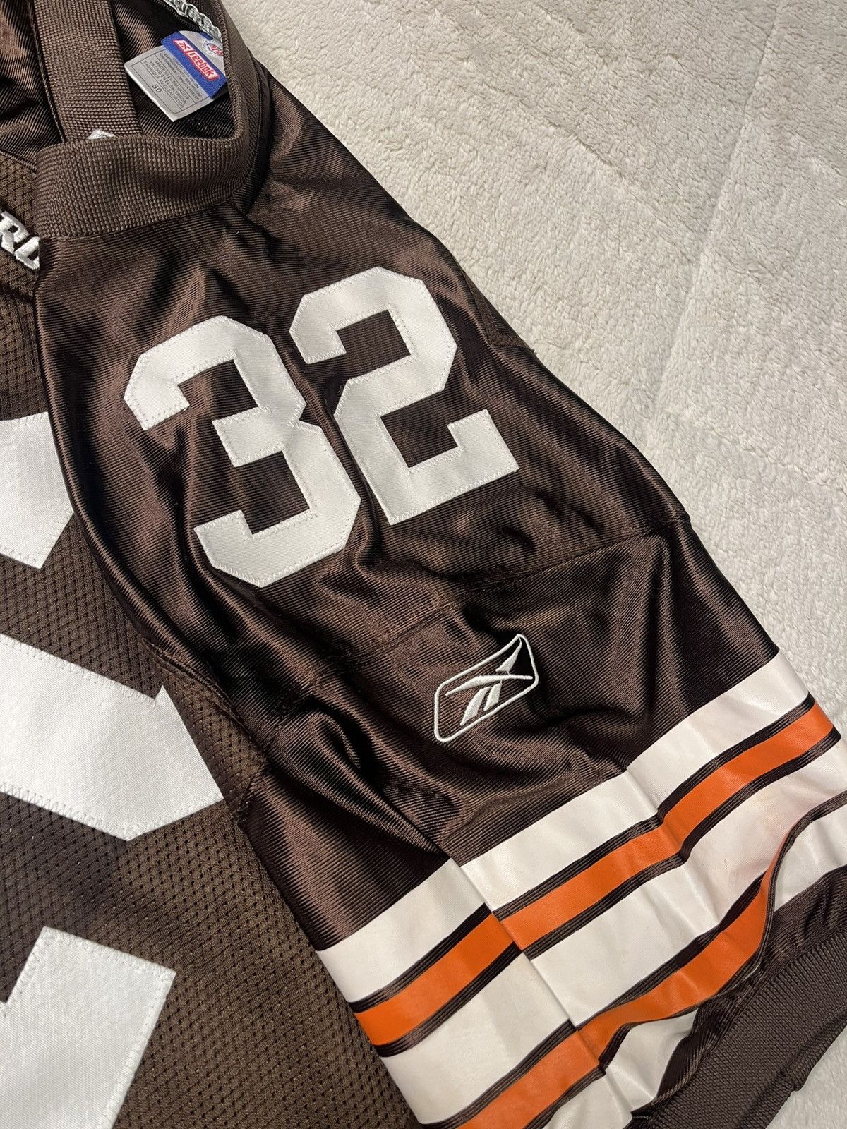 Reebok Reebok NFL Cleveland Brown Jim Brown Stitched Pro Cut Jersey Size US XL / EU 56 / 4 - 3 Thumbnail