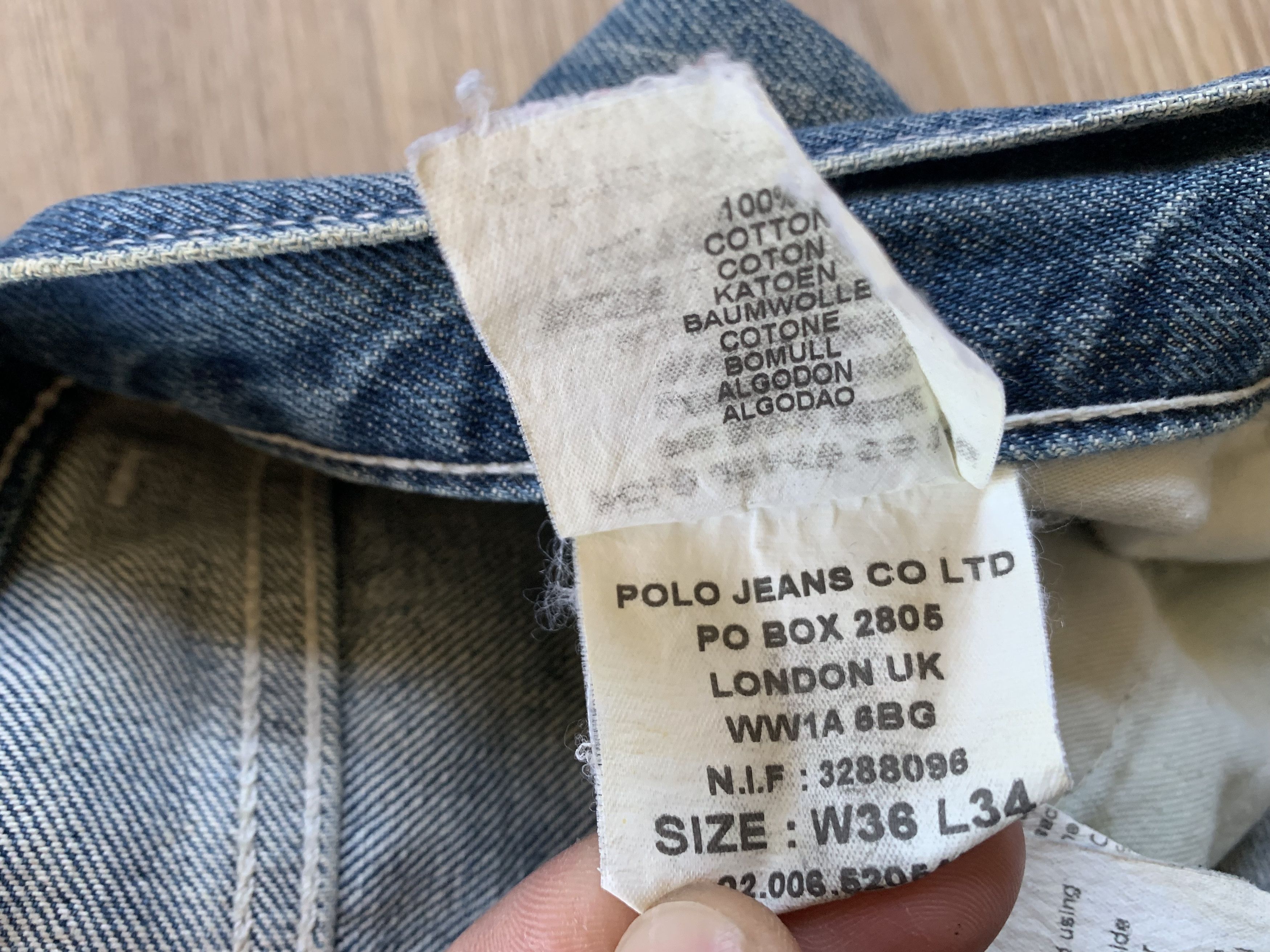 Denime Polo Ralph Lauren Blue Denim Jeans Size US 36 / EU 52 - 13 Thumbnail