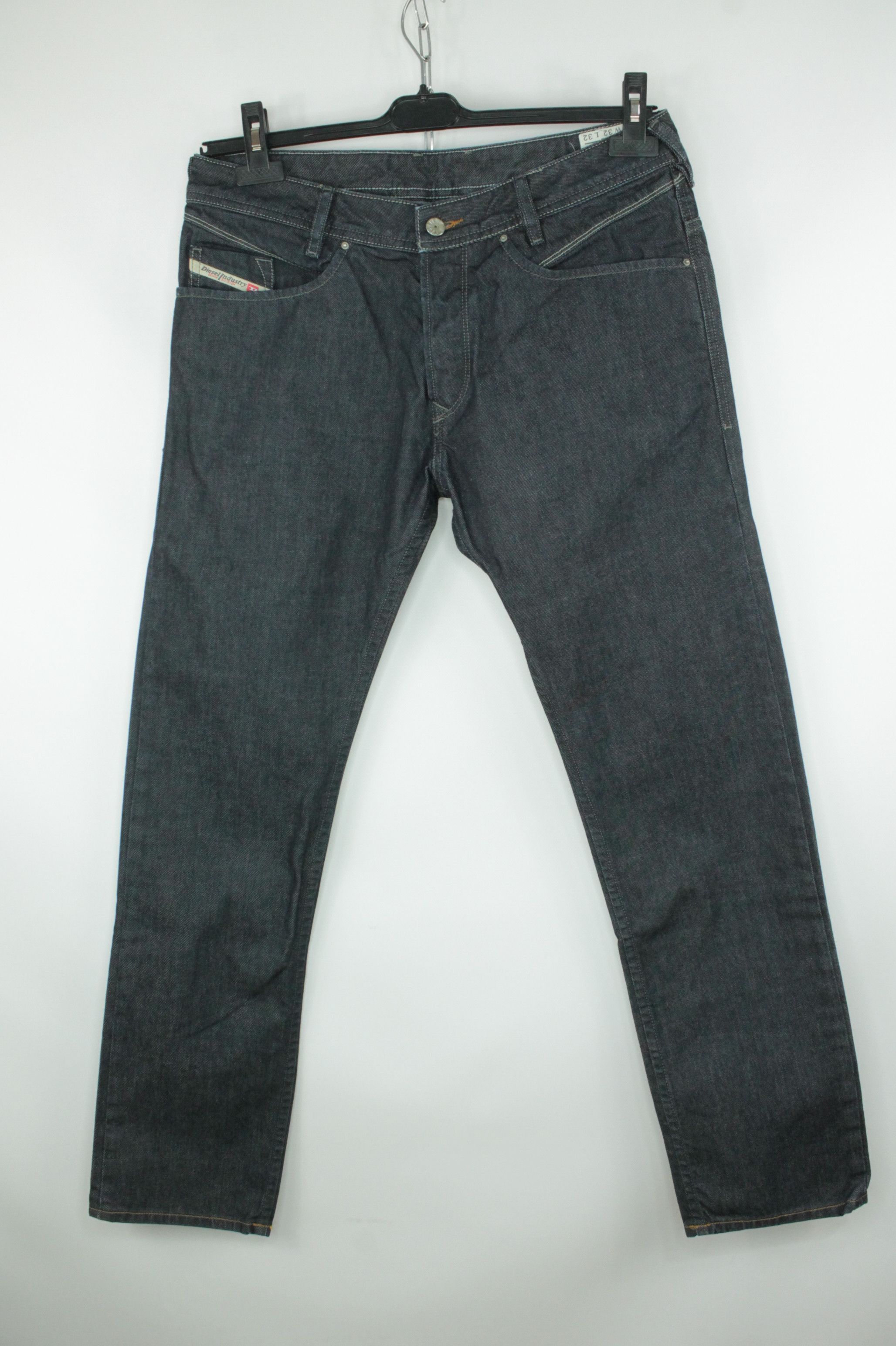 Diesel 00s Diesel Poiak Regular Slim-Tapered Indigo Denim Jeans Size US 32 / EU 48 - 1 Thumbnail