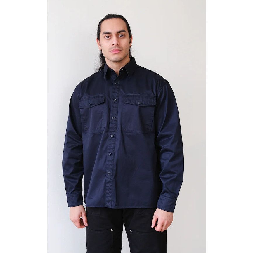 Japanese Brand FAIZ T.S. Made Japan Men's Officer Work Shirt M NWT Size US M / EU 48-50 / 2 - 7 Thumbnail