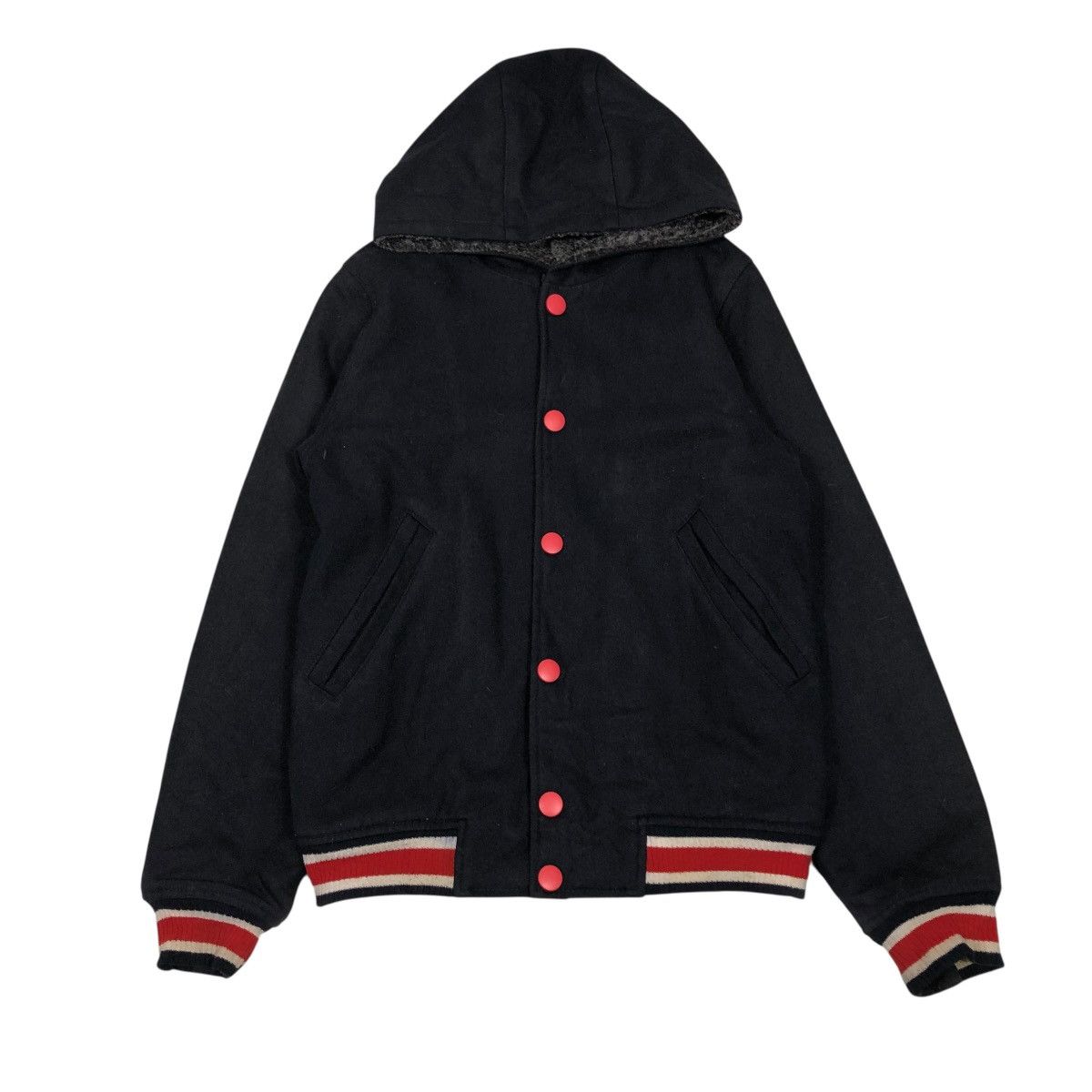 Vintage 🔥WOOL BOMBER JACKET JUMPER BLANKET OCTOPUSARMY Size US M / EU 48-50 / 2 - 1 Thumbnail