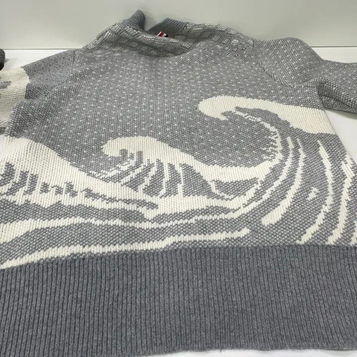 Thom Browne Thom Browne Geometric Pattern Cardigan Sweater -2507 Size US S / EU 44-46 / 1 - 6 Thumbnail