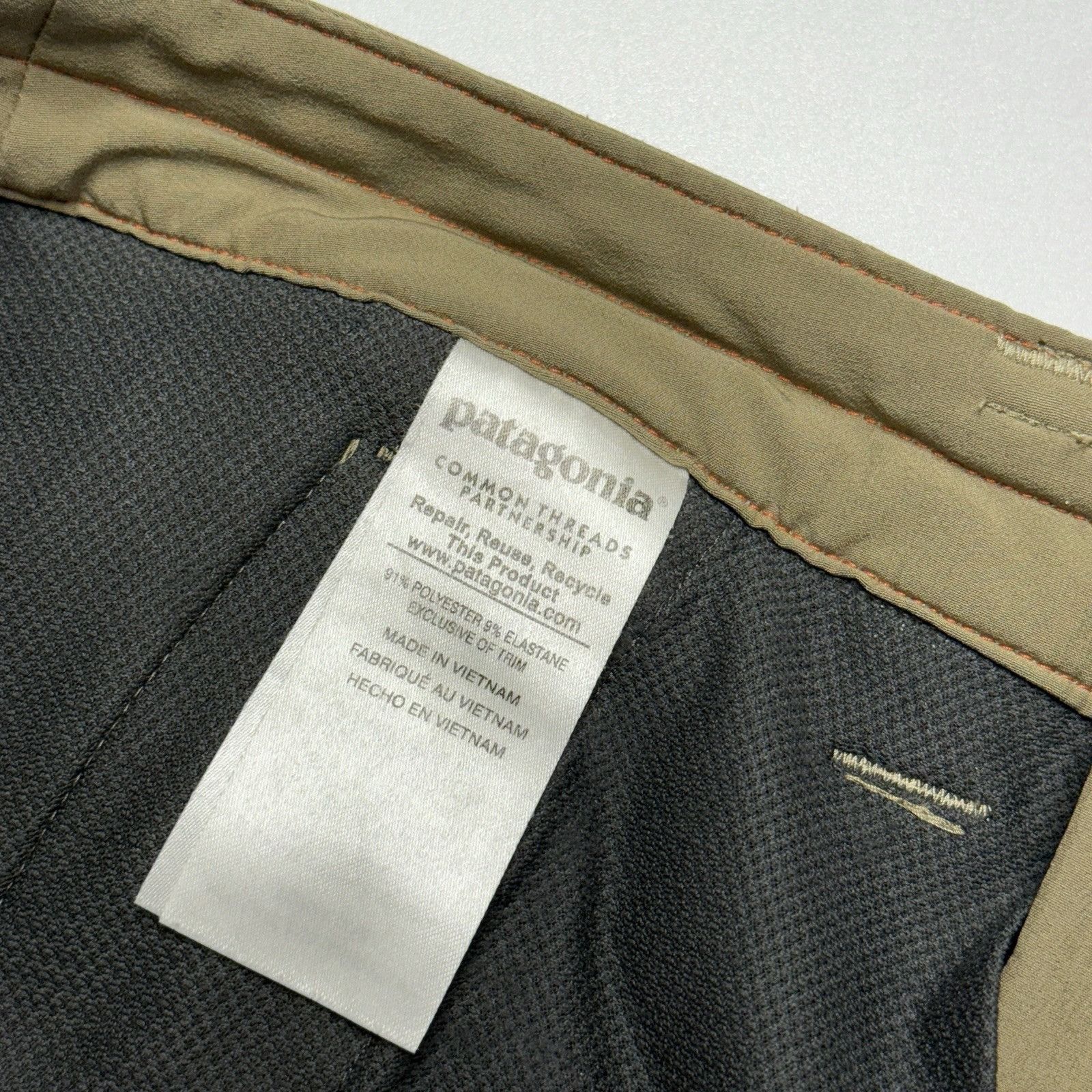 Patagonia Patagonia Common Threads Pants Mens 31 Brown Zipped Pockets Size US 31 - 10 Thumbnail