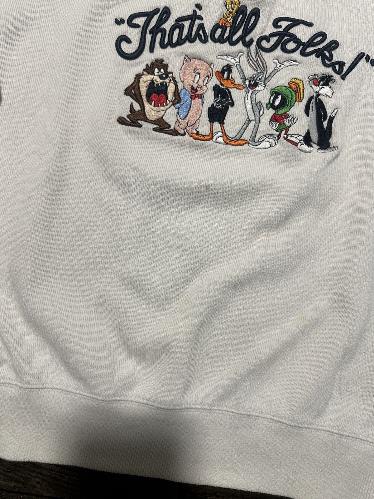 Vintage Looney Tunes That’s All Folks Quarter Zip Sweatshirt Size US XS / EU 42 / 0 - 3 Thumbnail
