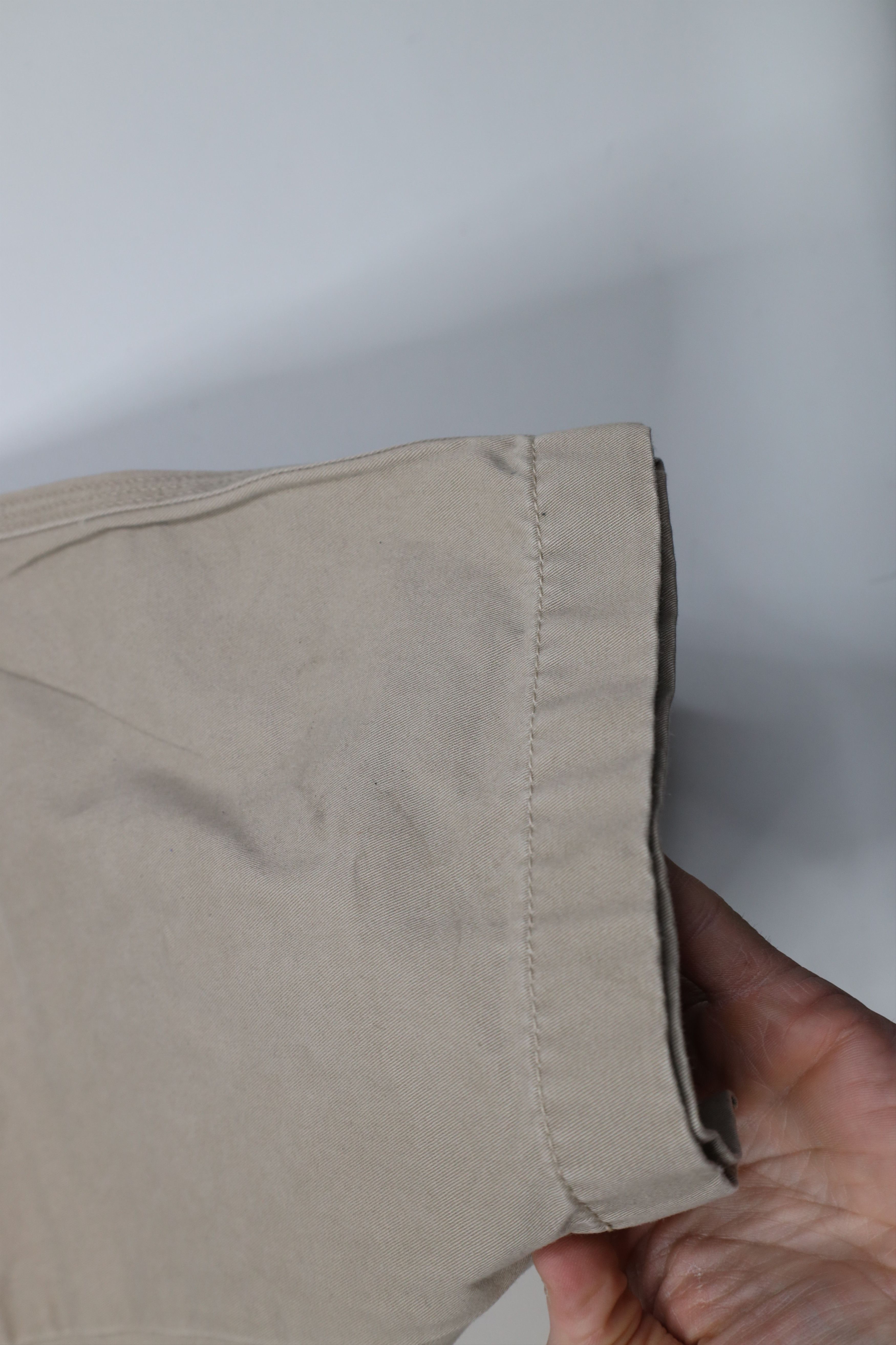 Nautica Vintage 90s Y2K Nautica Wide Leg Cargo Pants Beige Cotton Size US 36 / EU 52 - 7 Thumbnail