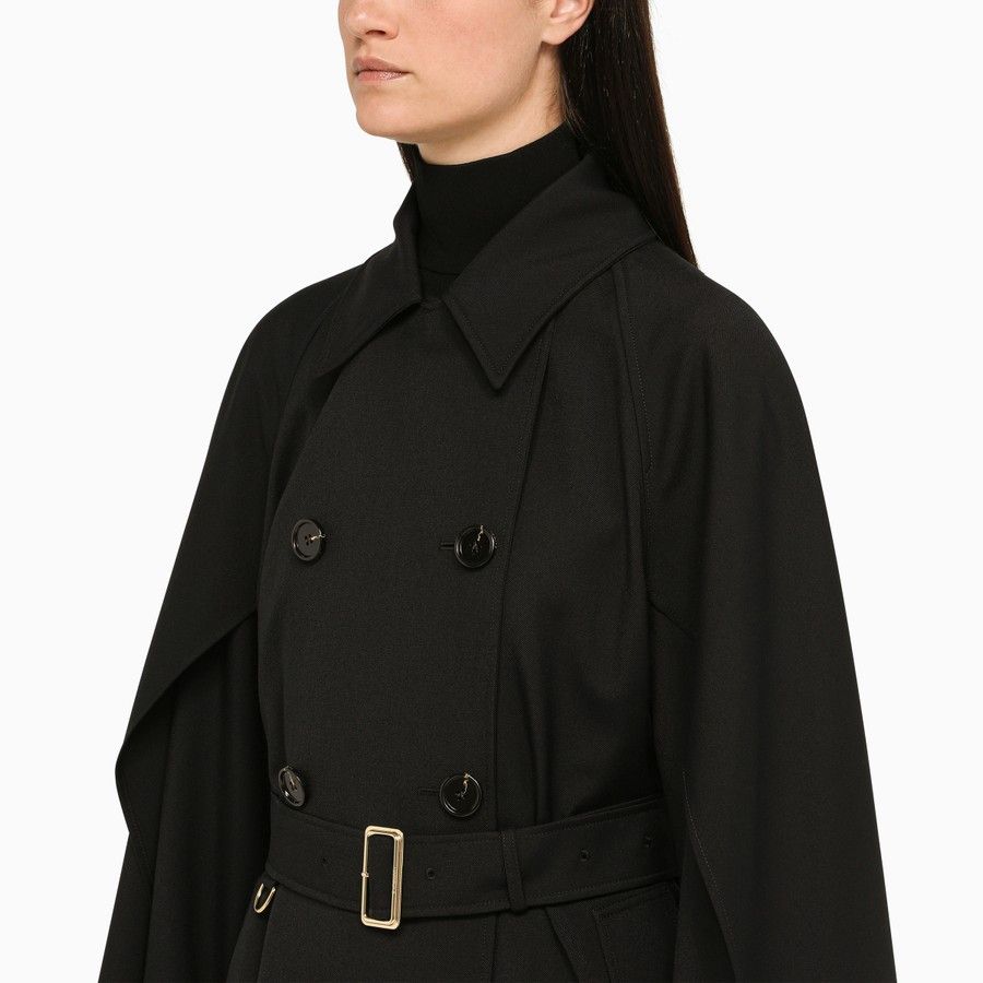 Burberry Double-breasted Wool Jacket in Black Size S / US 4 / IT 40 - 4 Thumbnail