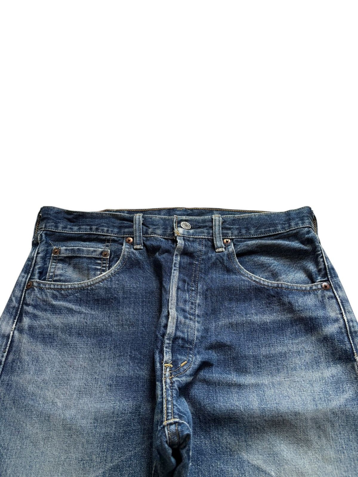 Levi's Vintage 80s Levis 503BXX Big E Selvedge Distress Baggy Jeans Size US 32 / EU 48 - 4 Thumbnail