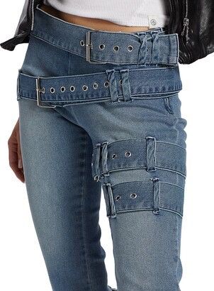 EB Denim EB DENIM Buckle Capri Pants Size 26" / US 2 / IT 38 - 3 Thumbnail