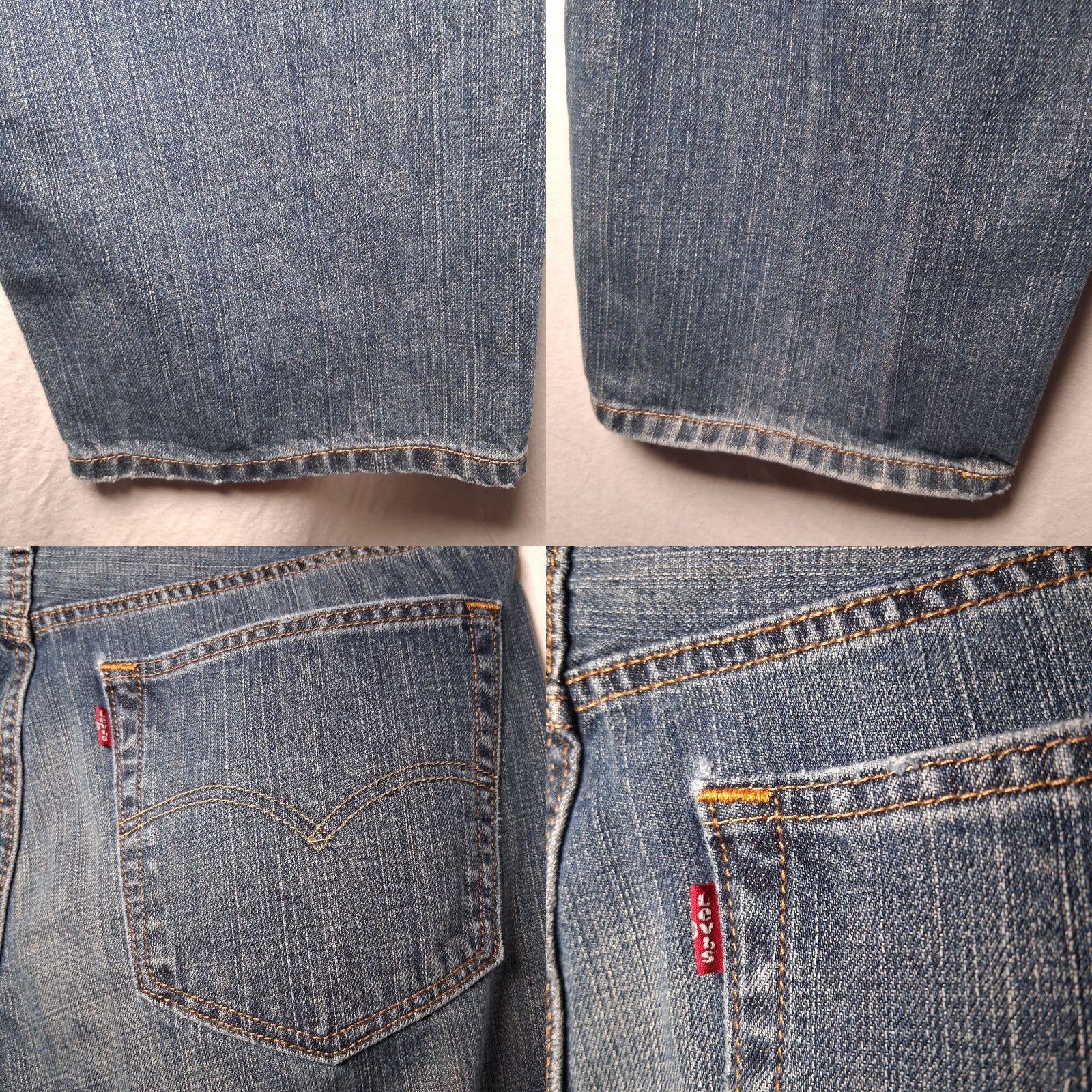 Levi's VINTAGE Levi's 559 Jeans 36x29 Men Medium Wash Blue Distressed Work Pants Levi's 559 Straight 5-Pocket Denim Denim Regular Mens Size US 36 / EU 52 - 8 Thumbnail