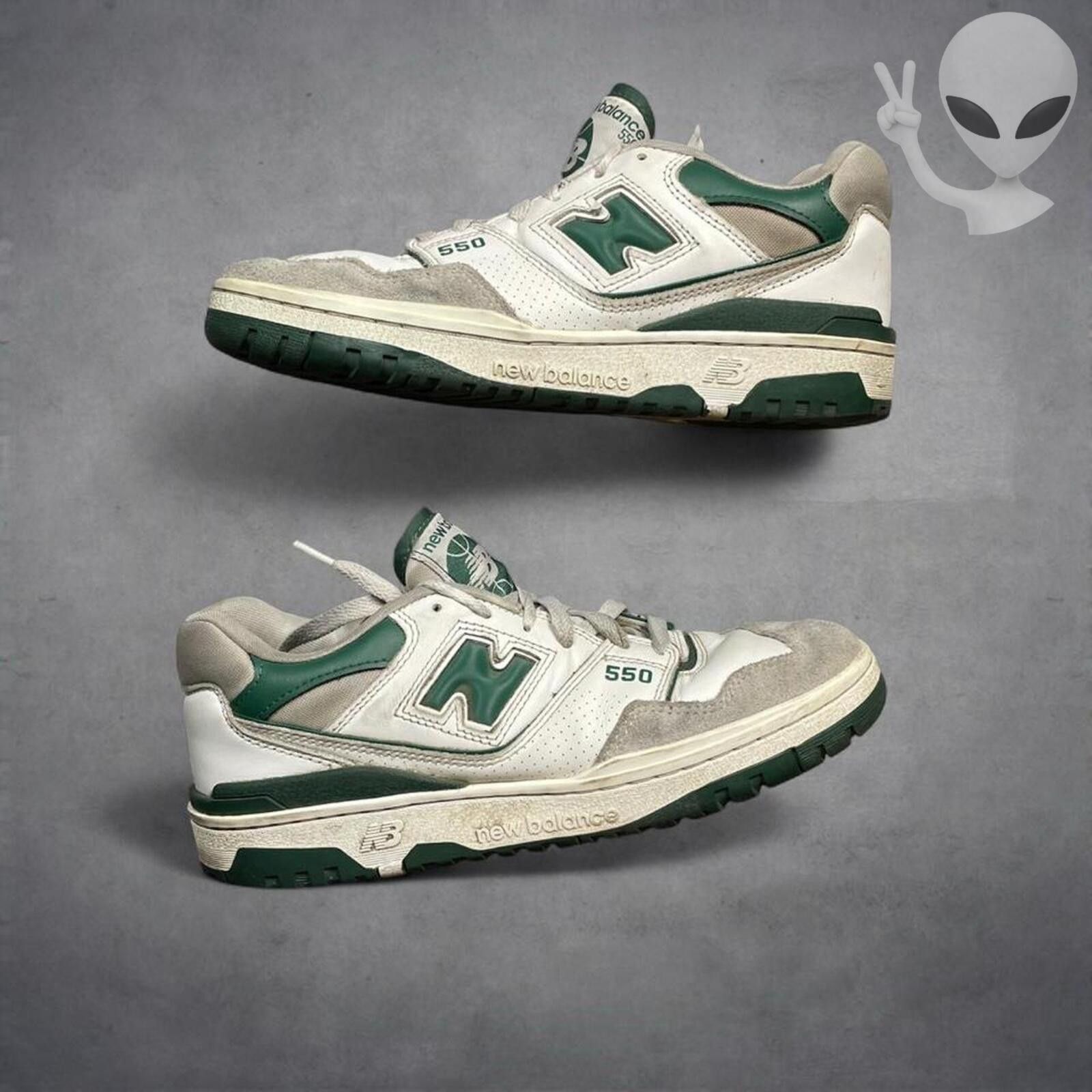New Balance New Balance 550 BB550WT1 Size 9 White Team Forest Green Size US 9 / EU 42 - 2 Thumbnail