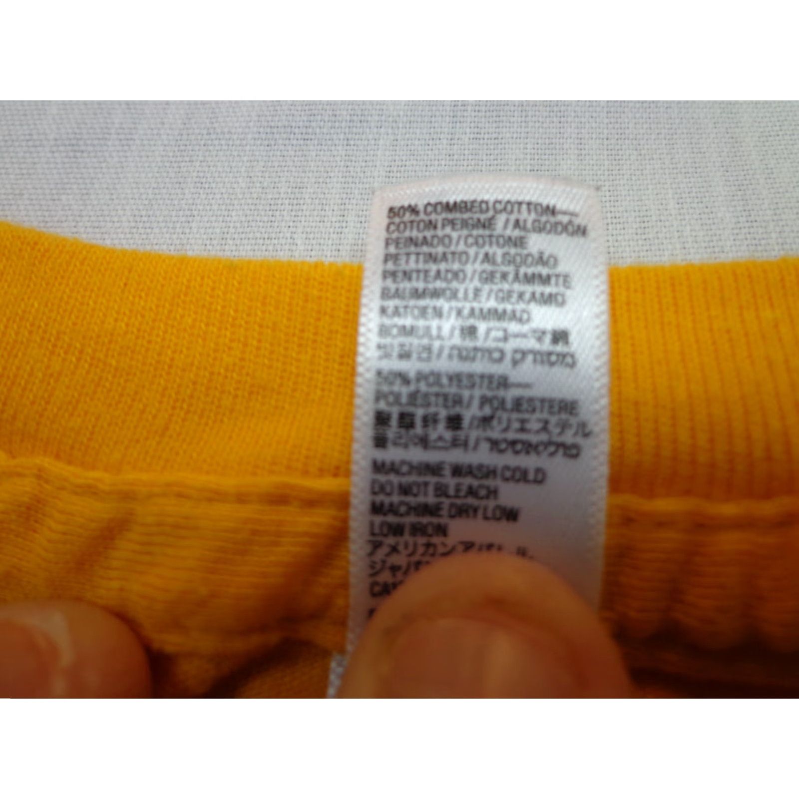 Vintage Project 615 HOCKEY MASK Yellow T-Shirt Size S Unisex Adults Short Sleeve Crew Neck Lightweight 50% Cotton Polyester Size US S / EU 44-46 / 1 - 4 Thumbnail