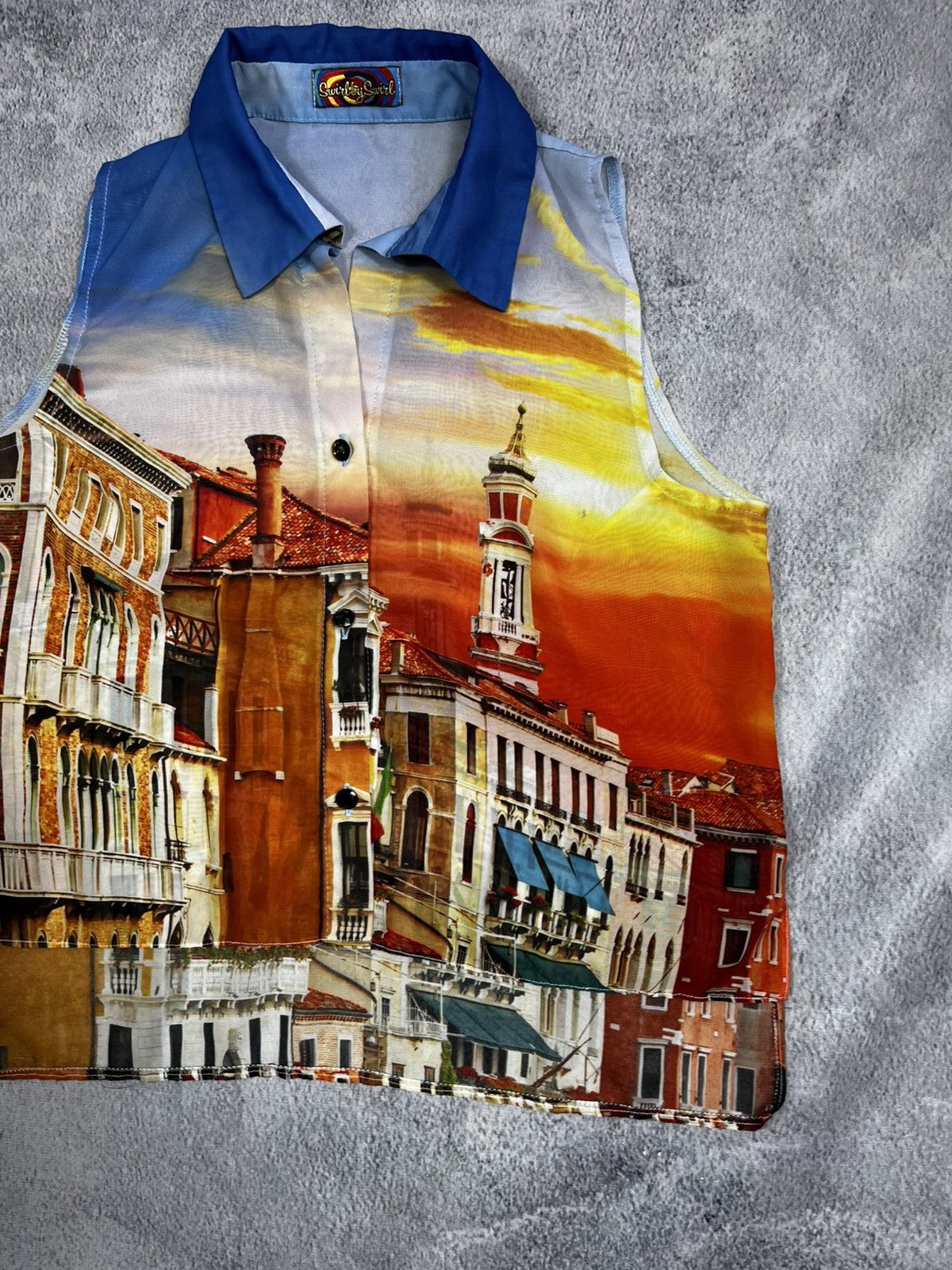 Other Vintage 90s printed Cavalli style allover summer tanktop Size S / US 4 / IT 40 - 3 Thumbnail