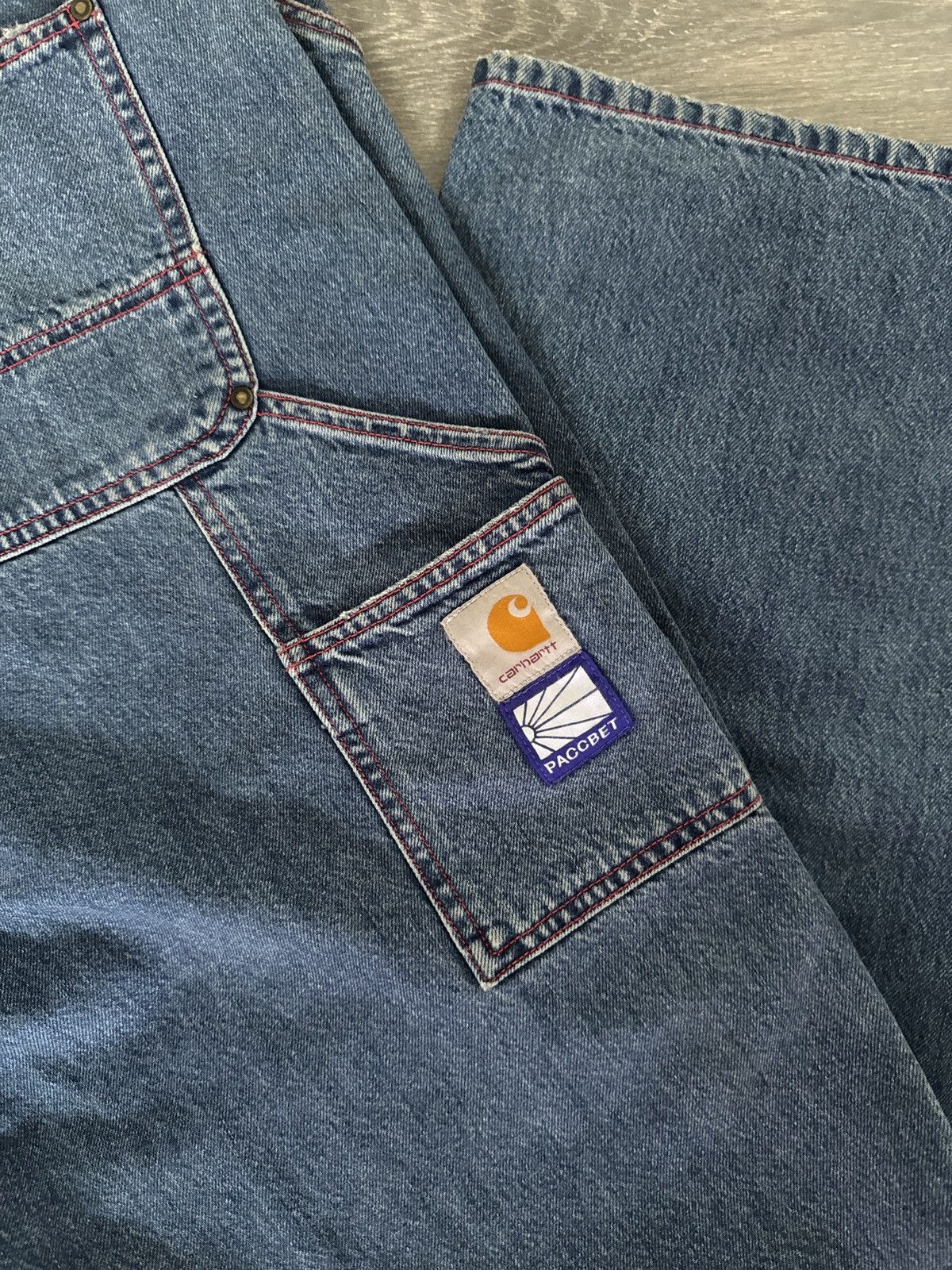 パンツ Carhartt PACCBET DOUBLE KNEE PANT Very Goods | Paccbet x Carhartt Oversize Double Knee Pant