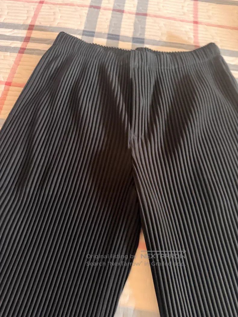 Issey Miyake Issey Miyake size:3 Black Long Pants Size 31" - 2 Thumbnail