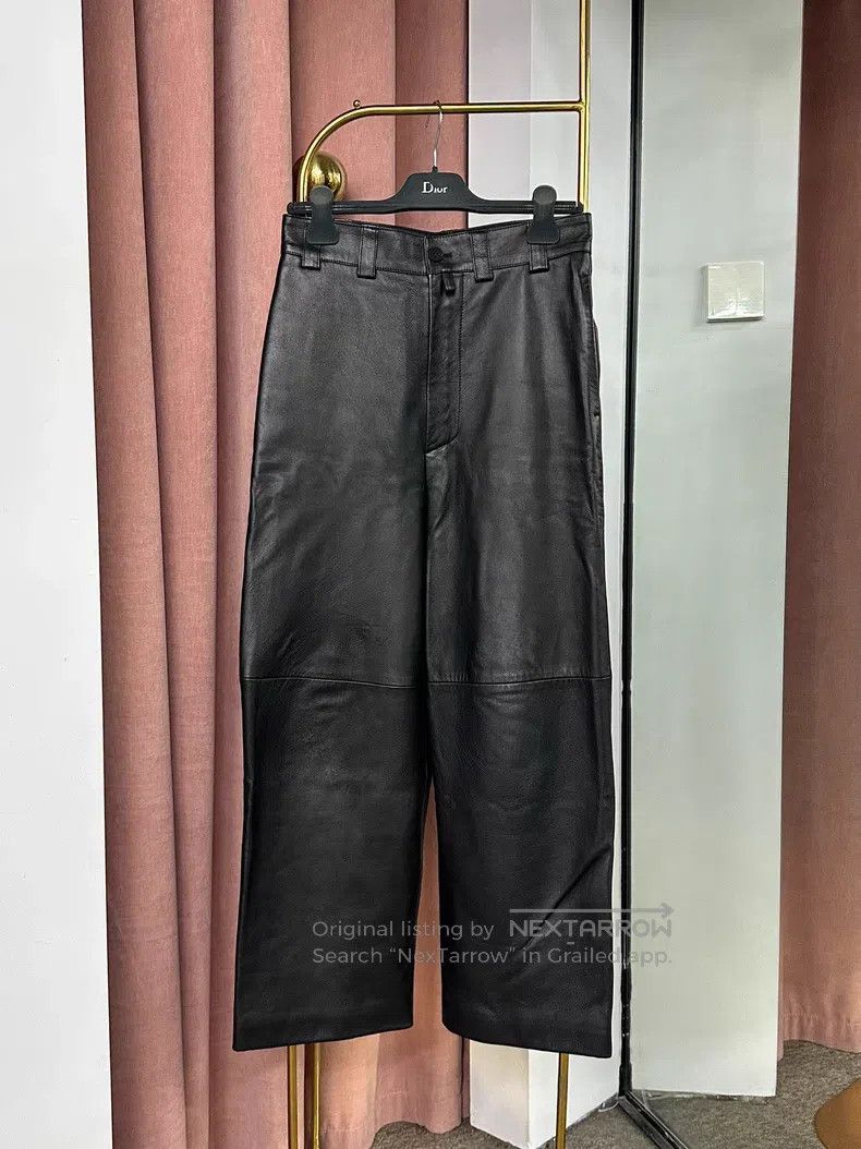 Balenciaga Balenciaga Black leather trousers Size US 36 / EU 52 - 1 Thumbnail