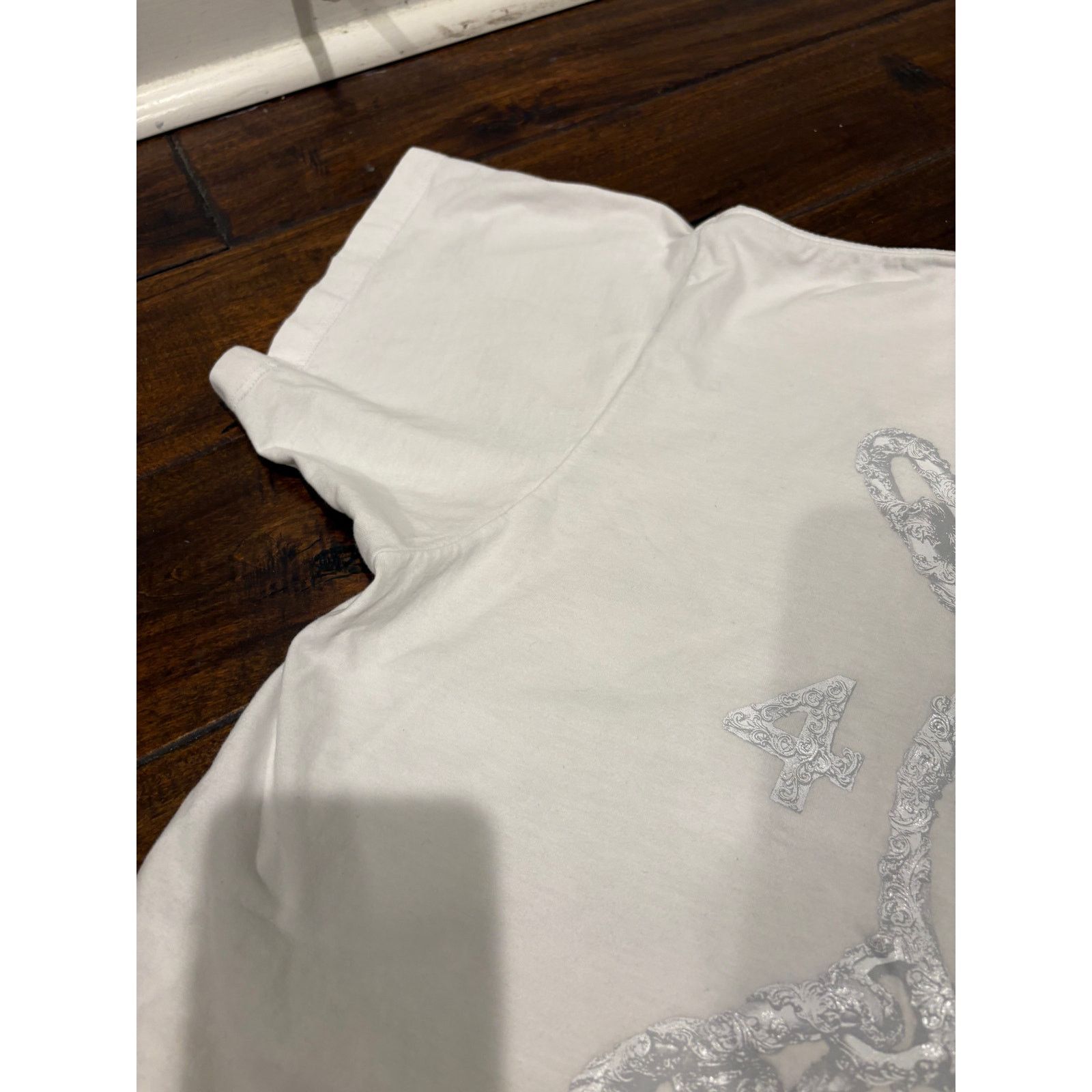 Other UK RH45 London Streetwear Mens White Metallic Graphic Tee L Size US L / EU 52-54 / 3 - 6 Thumbnail