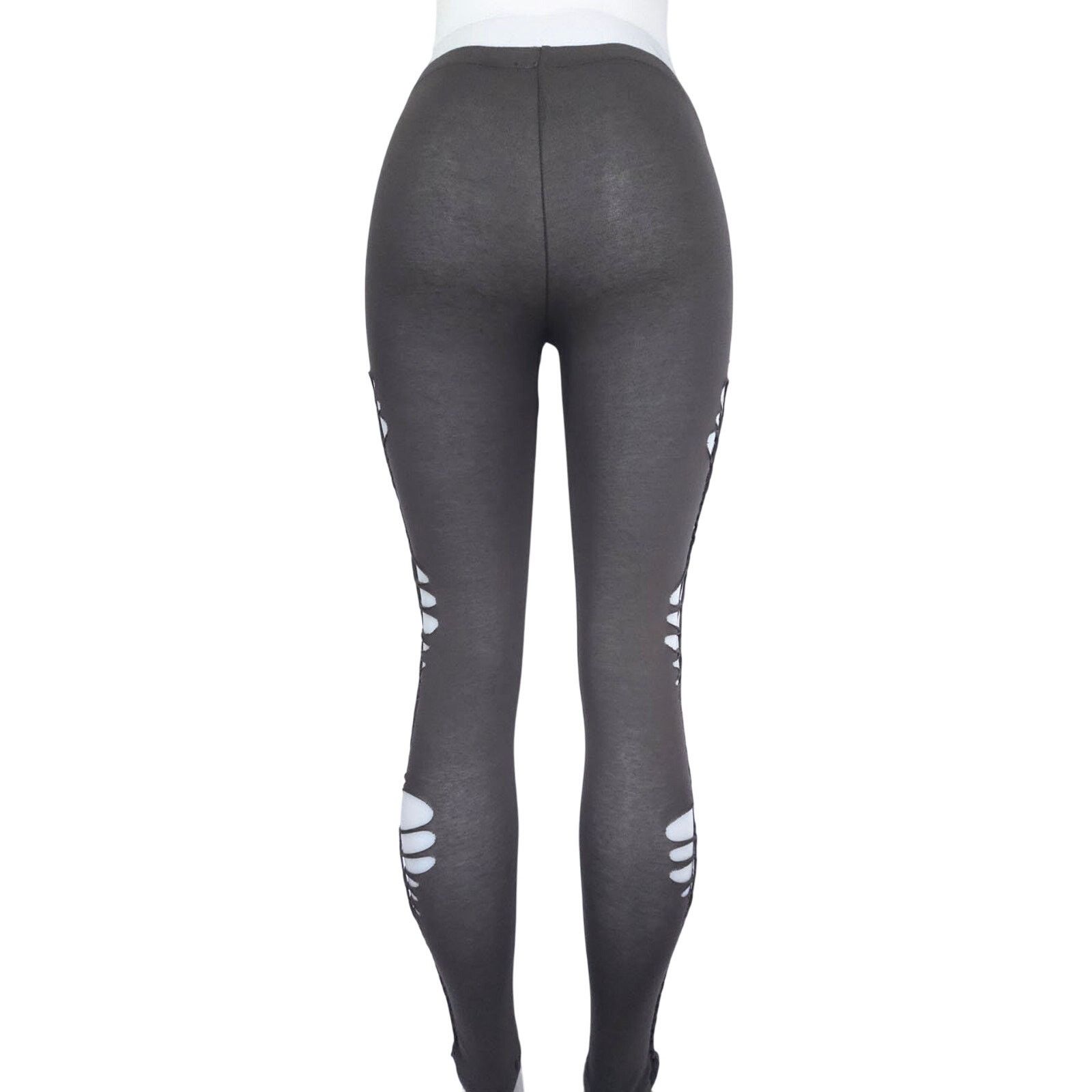 Designer SolAura Designs EARTHBOUND LATTICE Cut Leggings LARGE Size 32" / US 10 / IT 46 - 4 Thumbnail