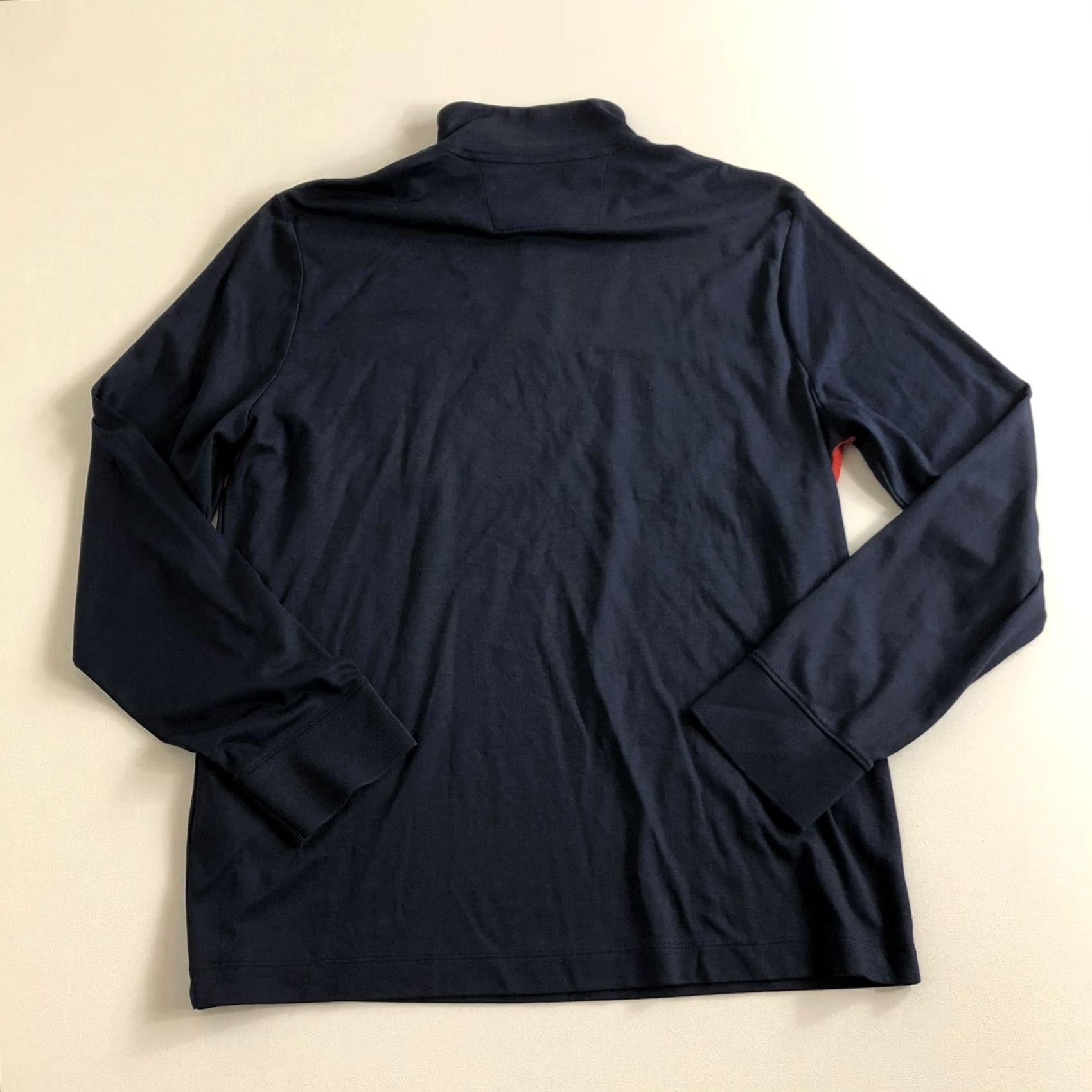 Banana Republic Banana Republic Pullover Shirt Men Large Blue Striped Cotton Mock Neck Zip Quarter ZIP All Seasons Winter Summer Spring Fall Luxury Touch Size US L / EU 52-54 / 3 - 2 Thumbnail