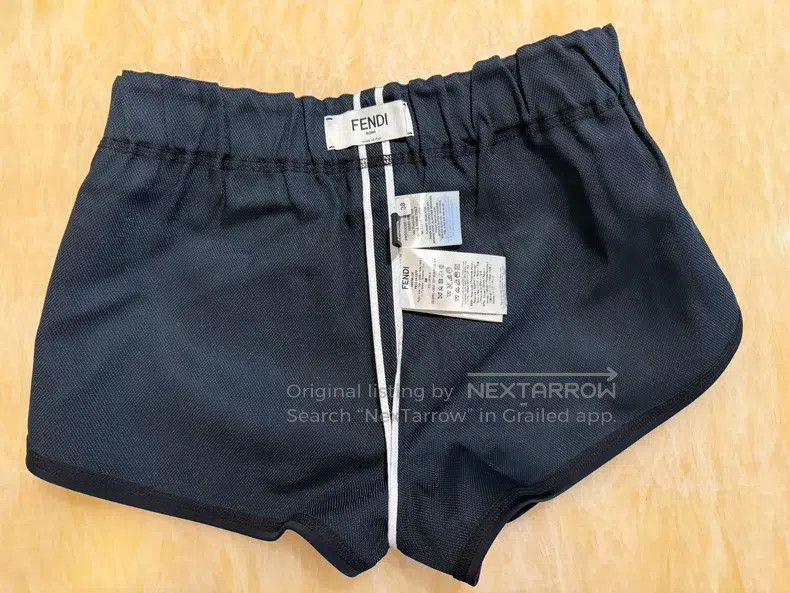 Fendi Fendi Black mesh fabric athletic shorts Size 25" / US 0 / IT 36 - 3 Thumbnail