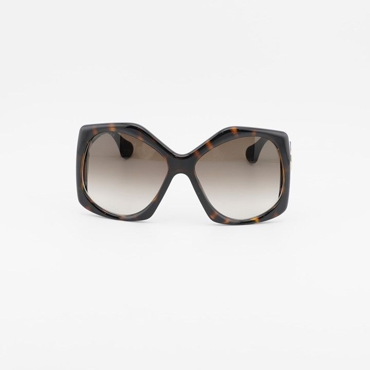 Gucci Gucci GG0875S 002 Sunglasses Havana Square Frame Size ONE SIZE - 2 Thumbnail