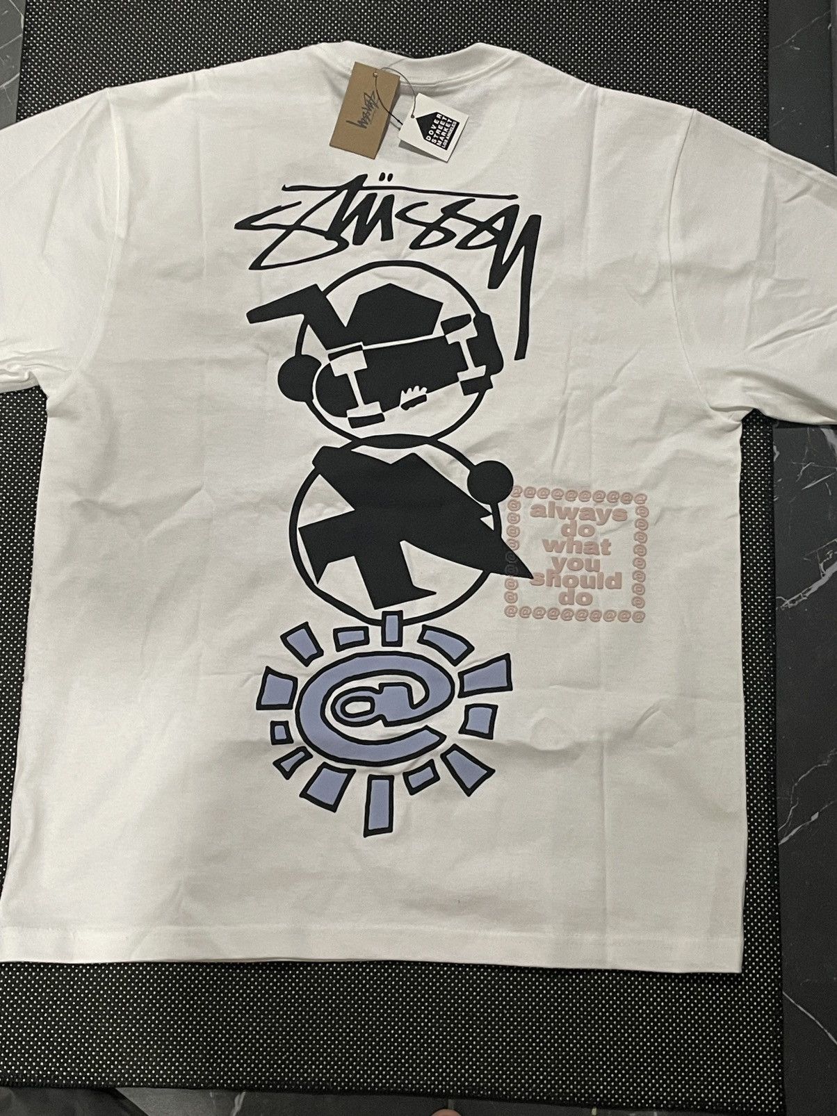 Stussy Stussy Dover street market London (orange shirt) | Grailed