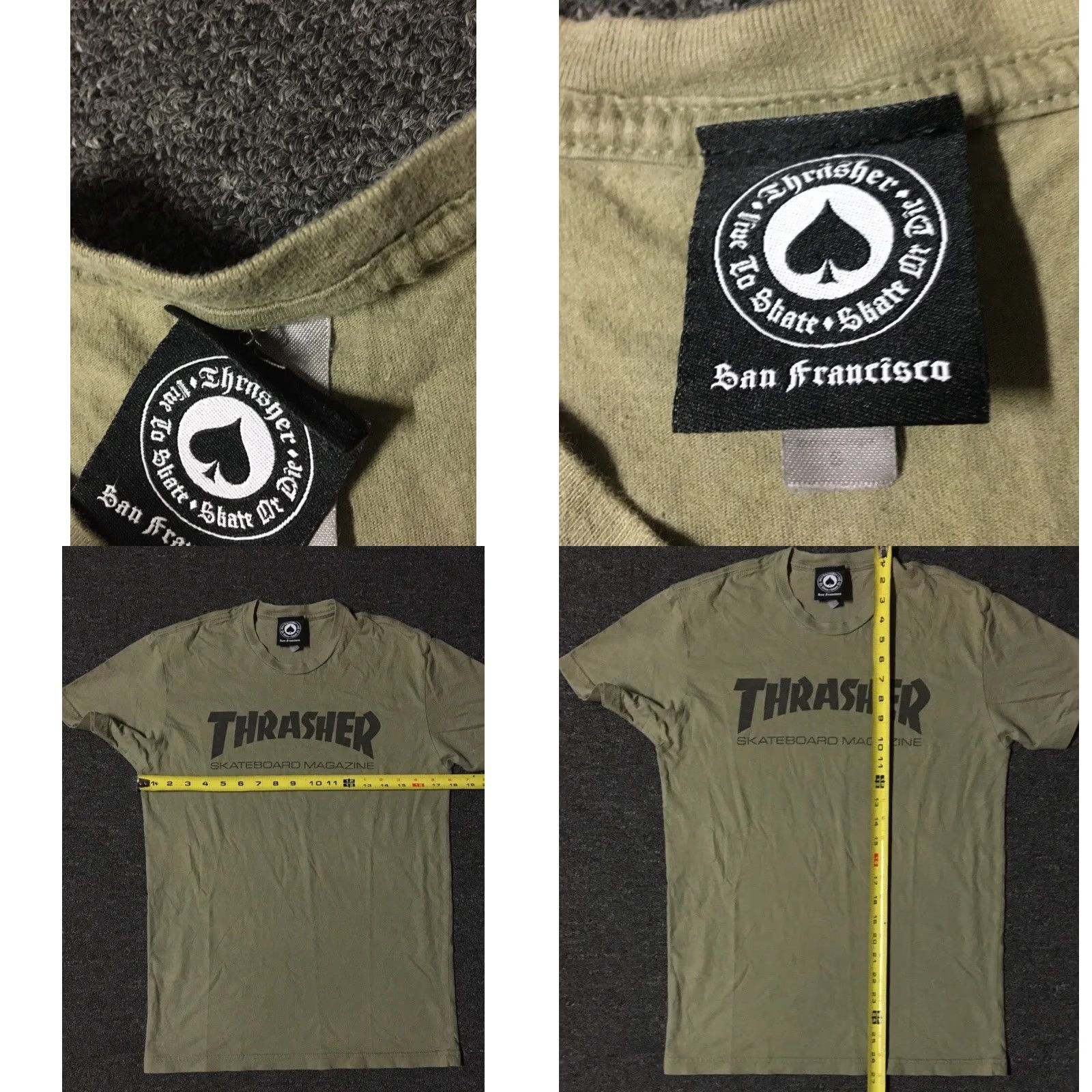 Spitfire Spitfire Thrasher Magazine Faded Shirt S Green Skateboarding Grunge T-Shirt Men Short Sleeve Black? Size US S / EU 44-46 / 1 - 8 Thumbnail