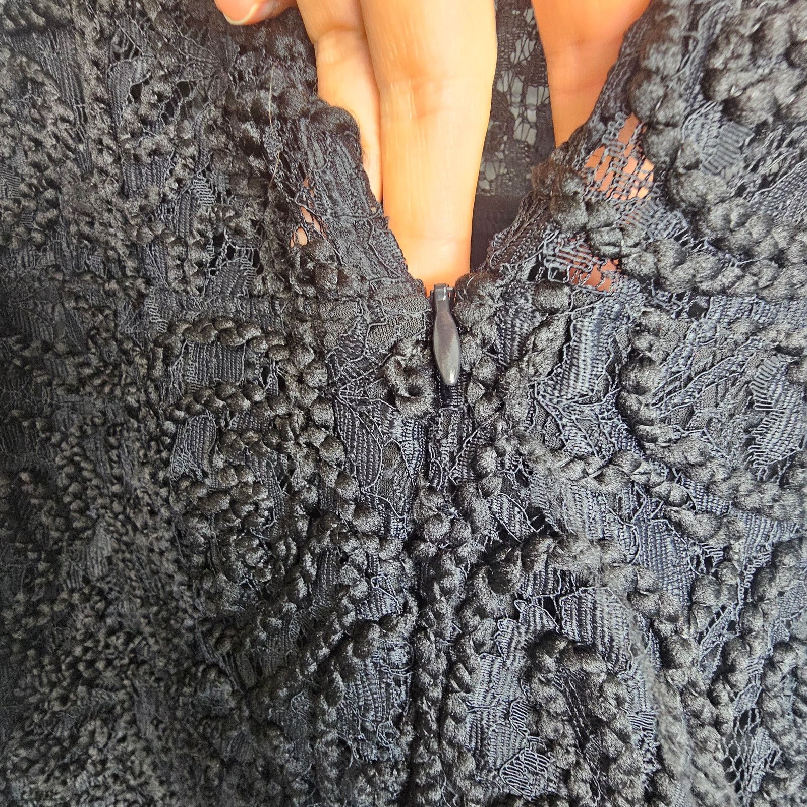 White House Black Market White House Black Market Womens Chunky Lace Top Whimsigth Size XXL / US 16-18 / IT 52-54 - 10 Thumbnail