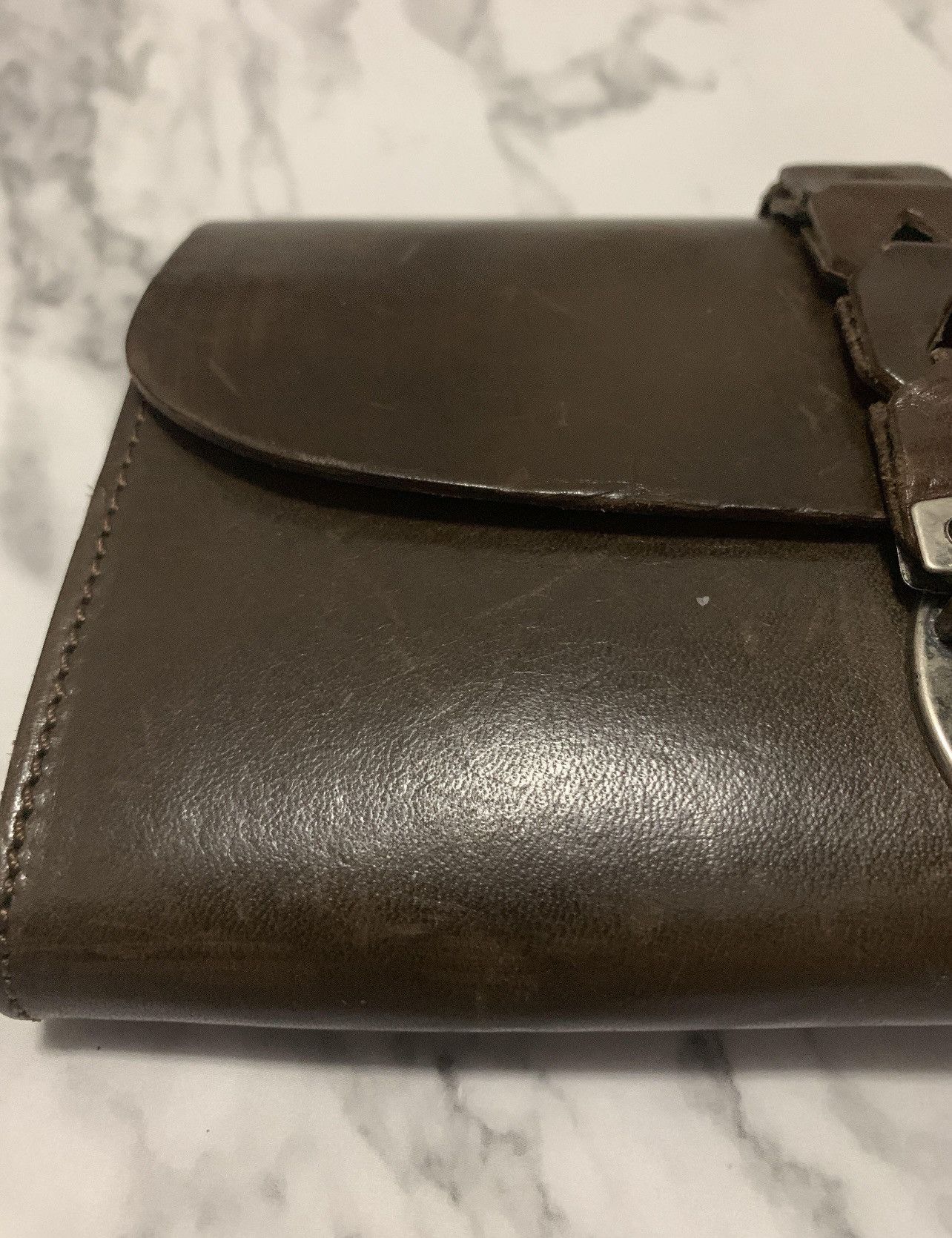 Ann Demeulemeester 🔥 Rare!! Vintage Ann Demeulemeester leather buckle wallet Size ONE SIZE - 3 Thumbnail