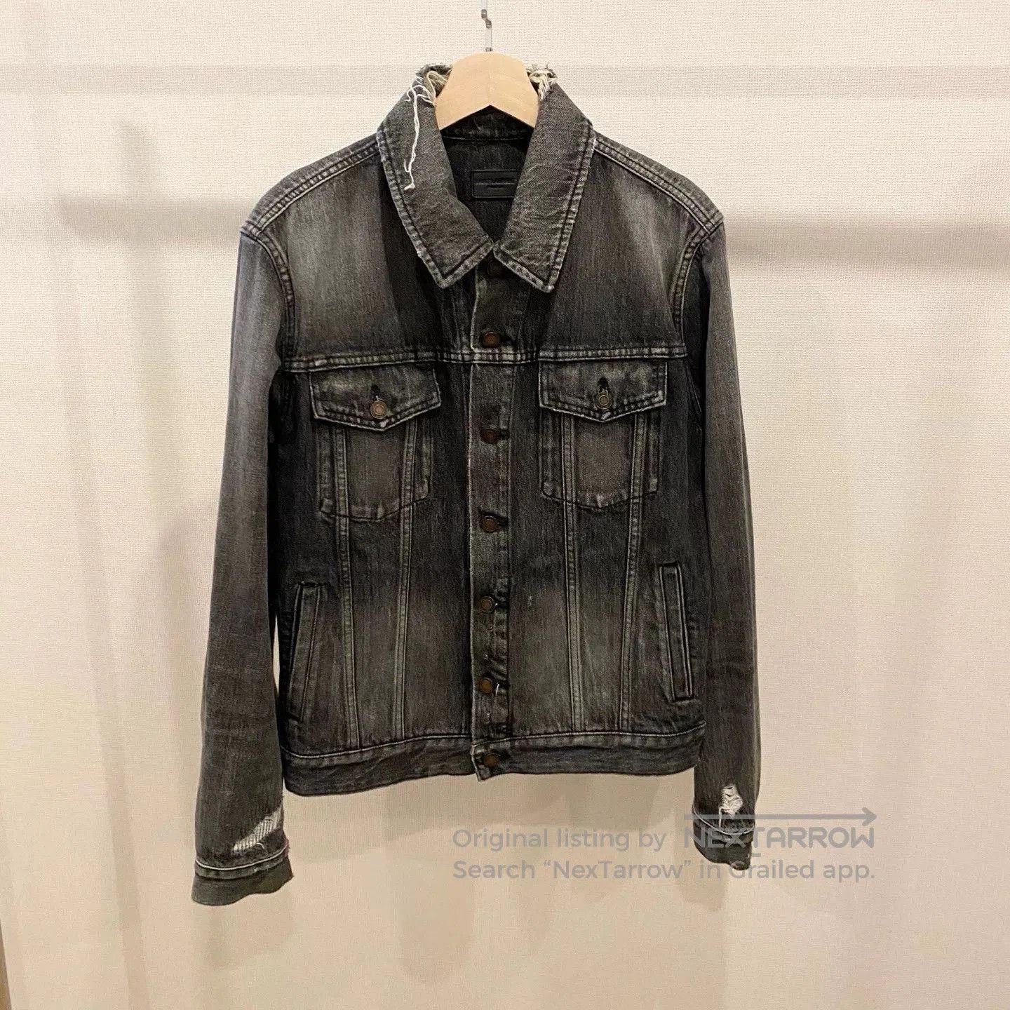 Yves Saint Laurent Saint Laurent YSL Gray Denim Jacket. Size US M / EU 48-50 / 2 - 1 Thumbnail