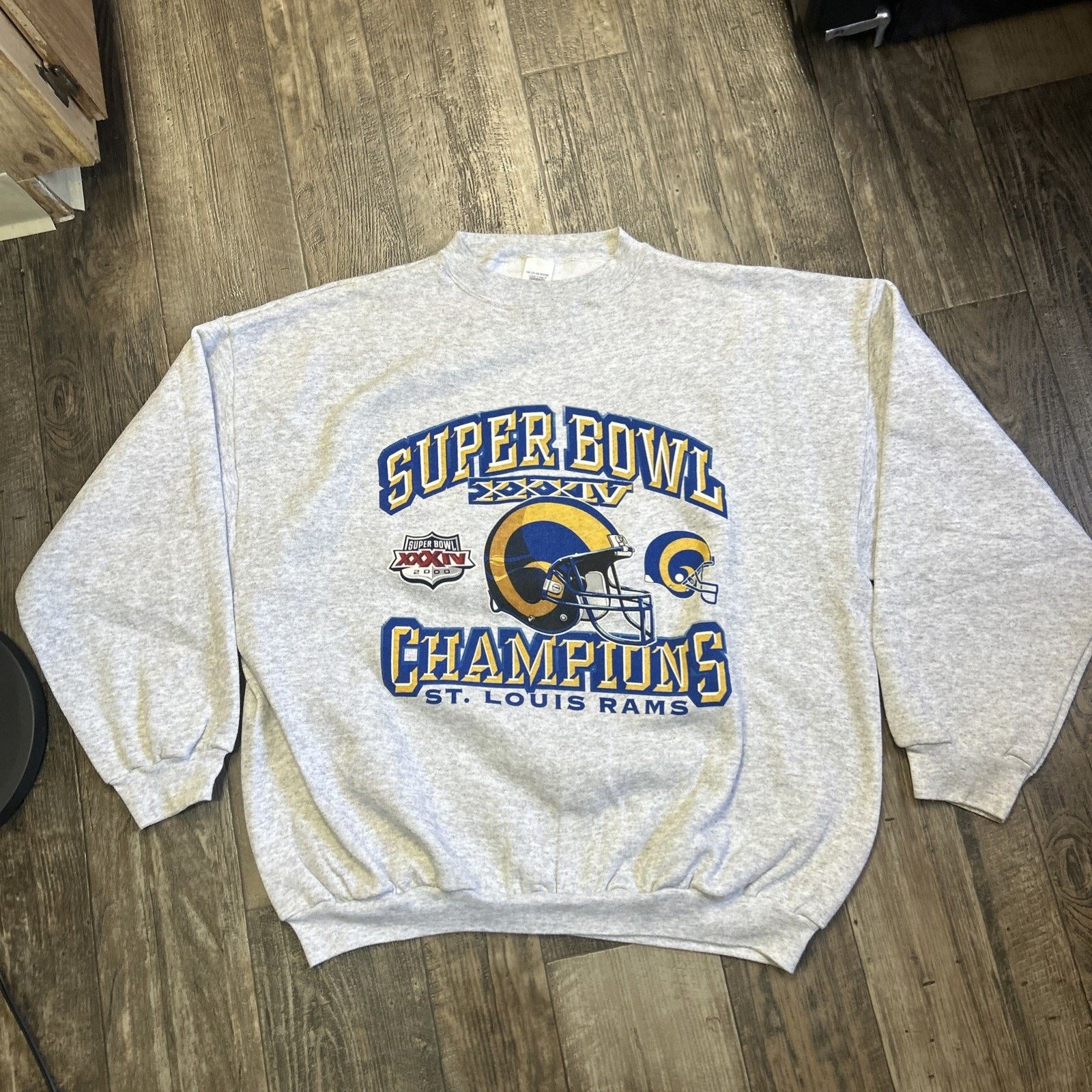 Vintage St Louis Rams XXXIV Super Bowl Champions Logo 7 2XL