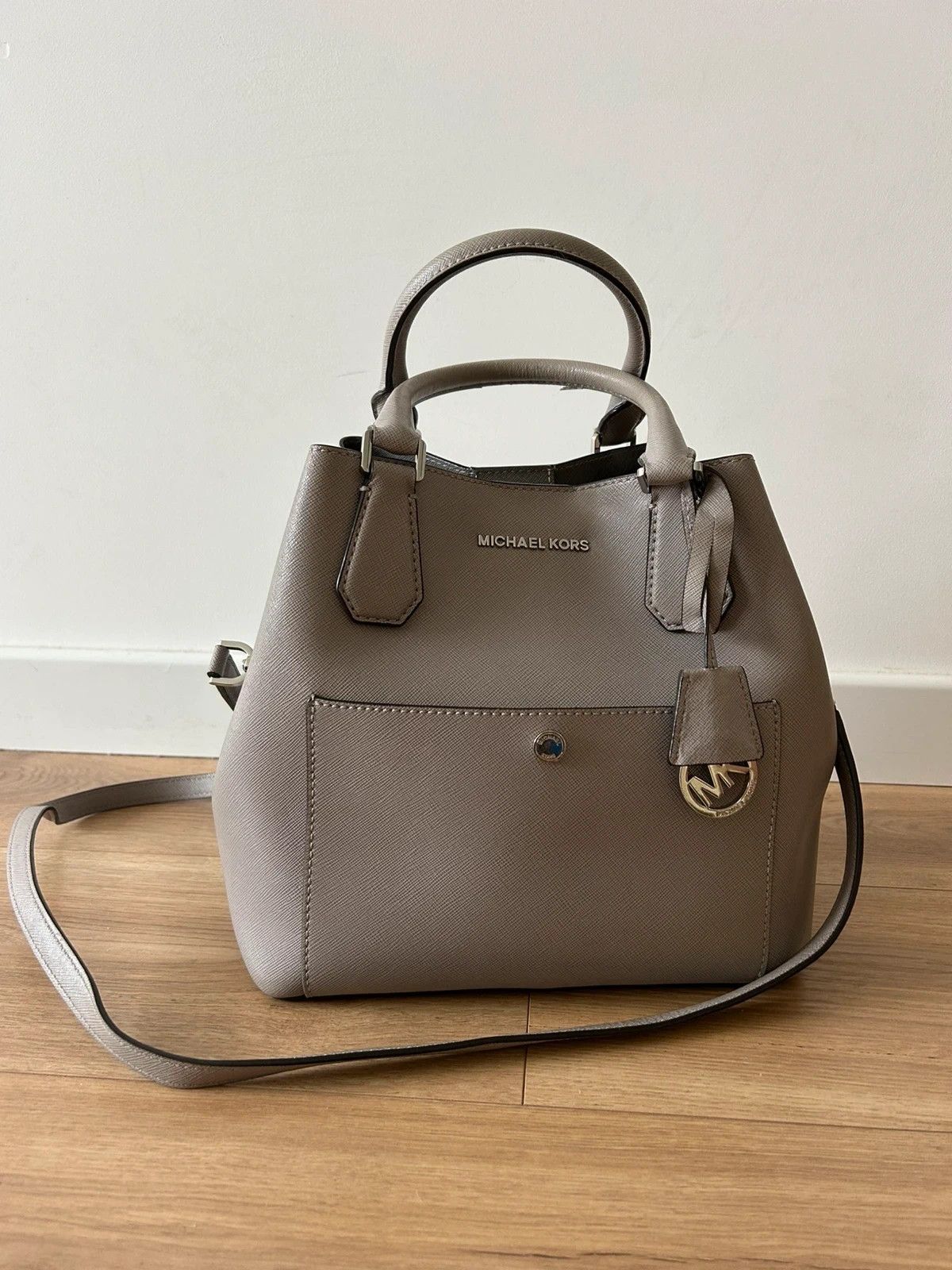 Michael Kors Michael Kors Greenwich leather grey grab bag Size ONE SIZE - 2 Thumbnail
