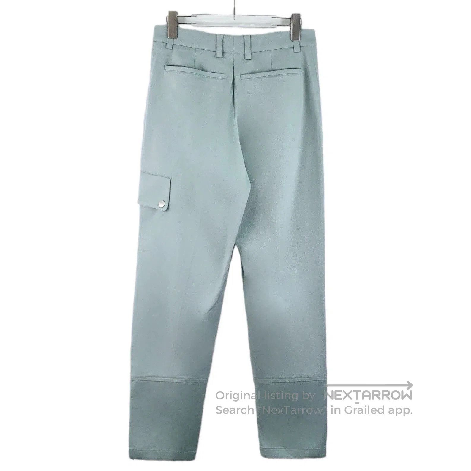 Hermes Hermes Light Blue Cotton Cargo Pants. Size US 40 / EU 56 - 2 Thumbnail