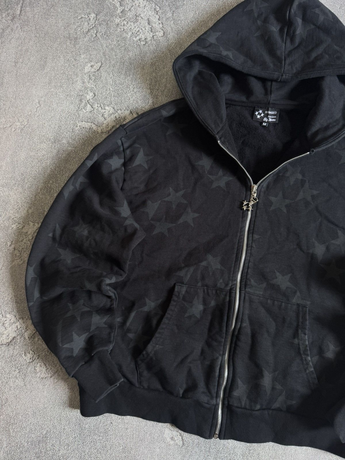 Designer 99BASED M zip heavyweight monogram STAR ⭐ OG hoodie jumper Size US M / EU 48-50 / 2 - 3 Thumbnail