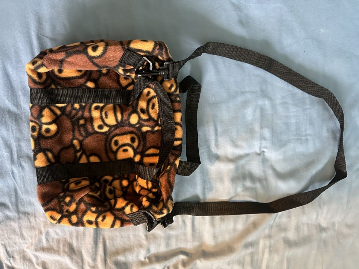 BAPE Backpack Book Bag BABY MILO A BATHING APE brown Shoulder Side Bag  SUPREME