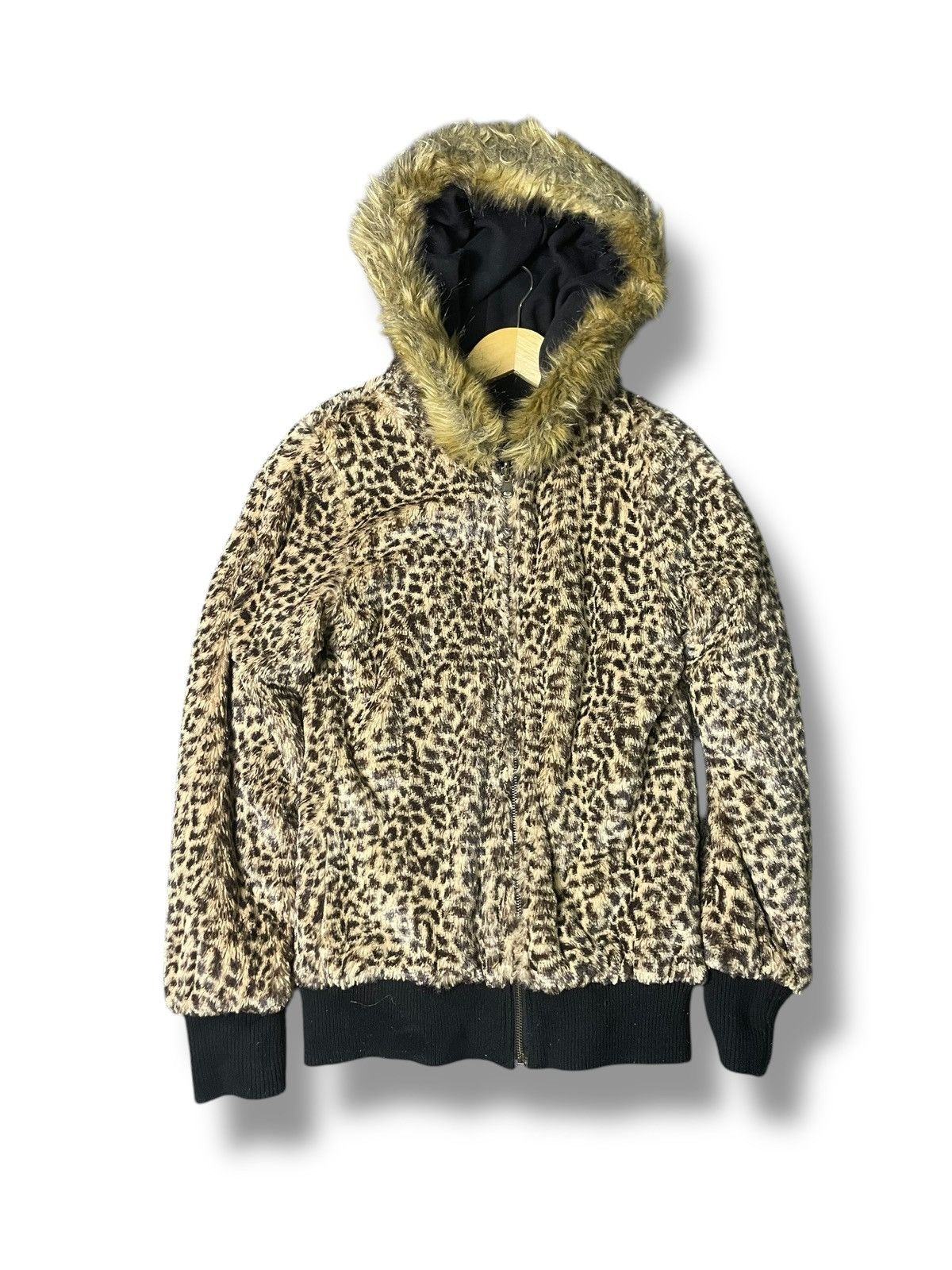 If Six Was Nine One Way Reversible Leopard Hooded Jacket (69) Size US M / EU 48-50 / 2 - 6 Thumbnail