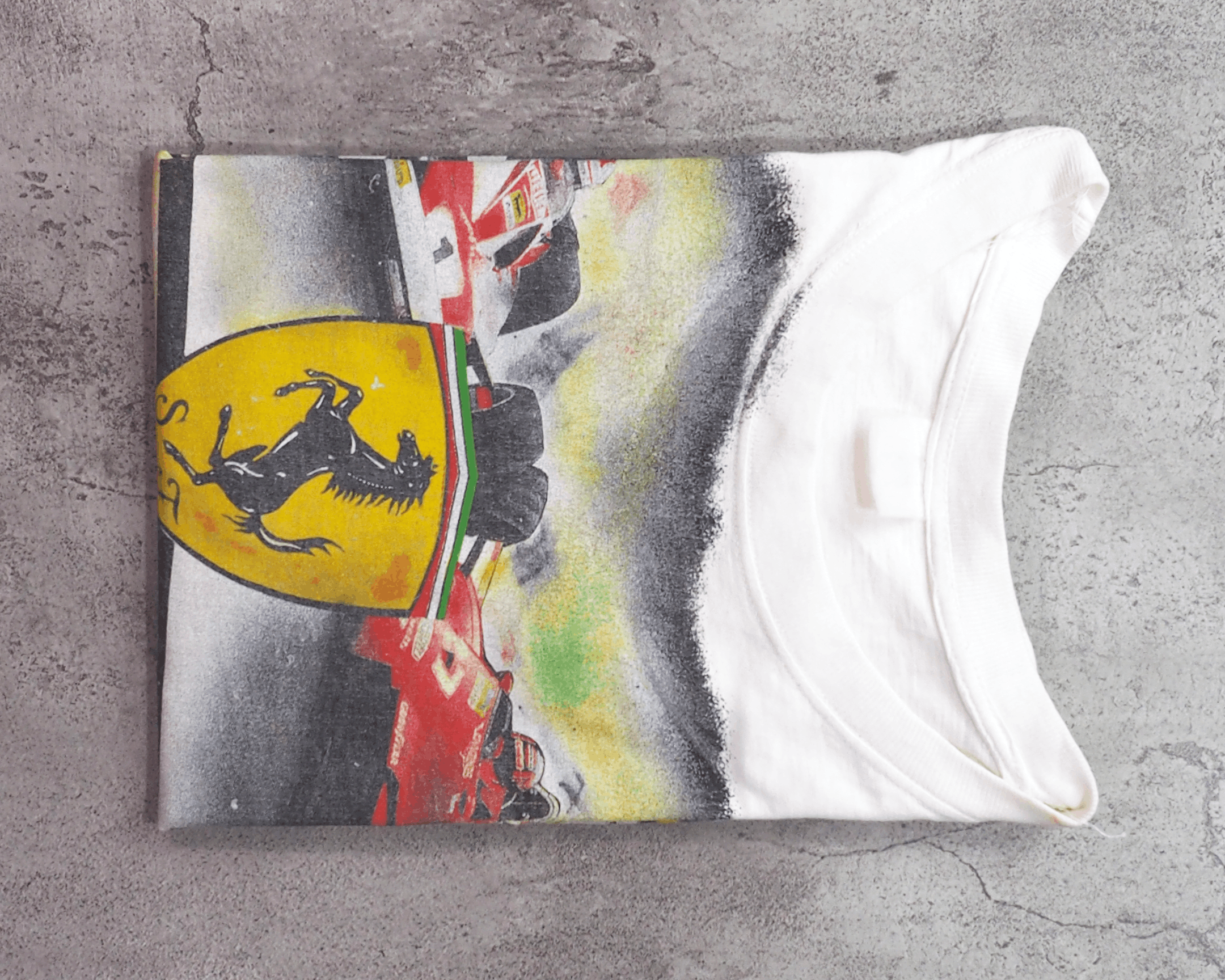 Vintage Vintage 1990s Michael Schumacher Ferrari Shirt L Size US L / EU 52-54 / 3 - 7 Thumbnail