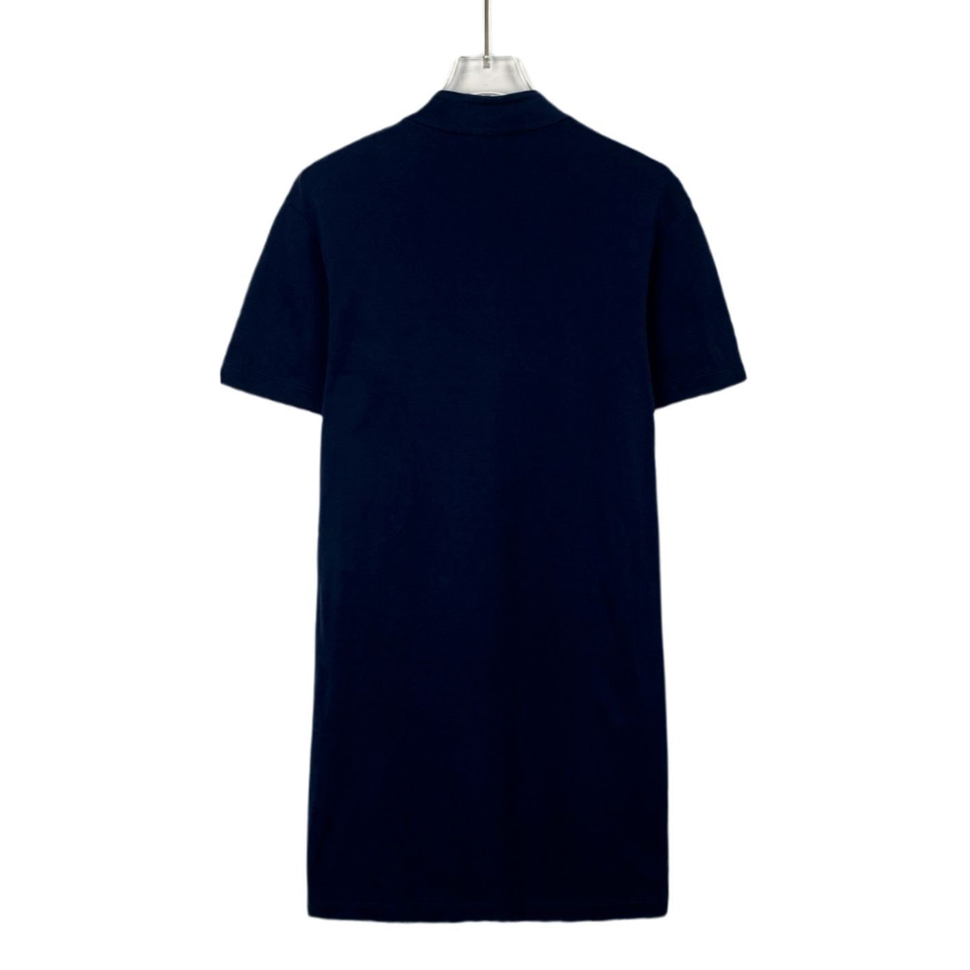 Louis Vuitton Louis Vuitton Womens Navy Blue T-Shirt With Chain Detail & L Size S / US 4 / IT 40 - 2 Thumbnail