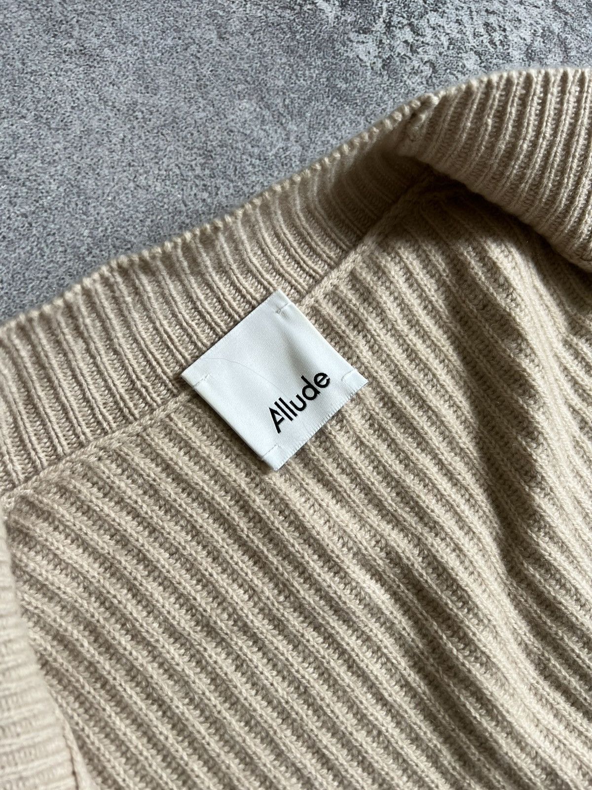 Allude × Designer Allude Open Front Cardigan Women’s Beige Sweater Sz M Size M / US 6-8 / IT 42-44 - 5 Thumbnail