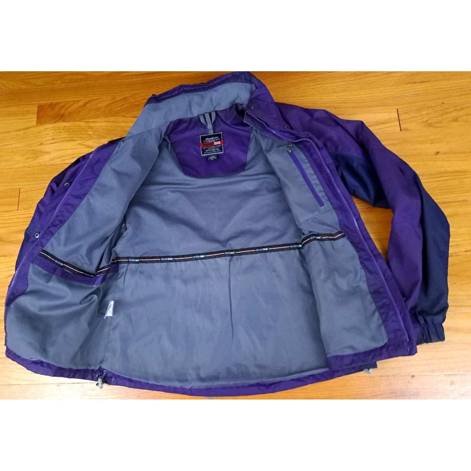 Eddie Bauer Eddie Bauer Women Jacket Full Zip Nylon Purple M Mid-Length Activewear Basic Jacket, 27in Hood Missing, Regular Fit Size M / US 6-8 / IT 42-44 - 4 Thumbnail