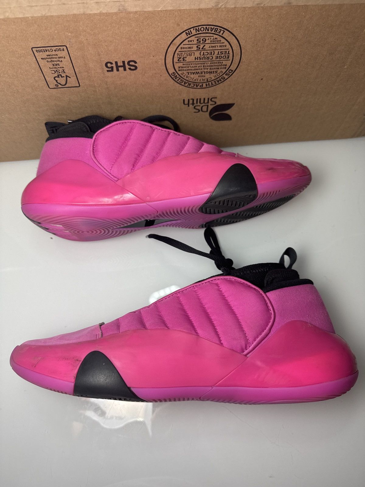 Adidas Harden vol7 lucid fuchsia rare color way Size US 11.5 / EU 44-45 - 1 Thumbnail