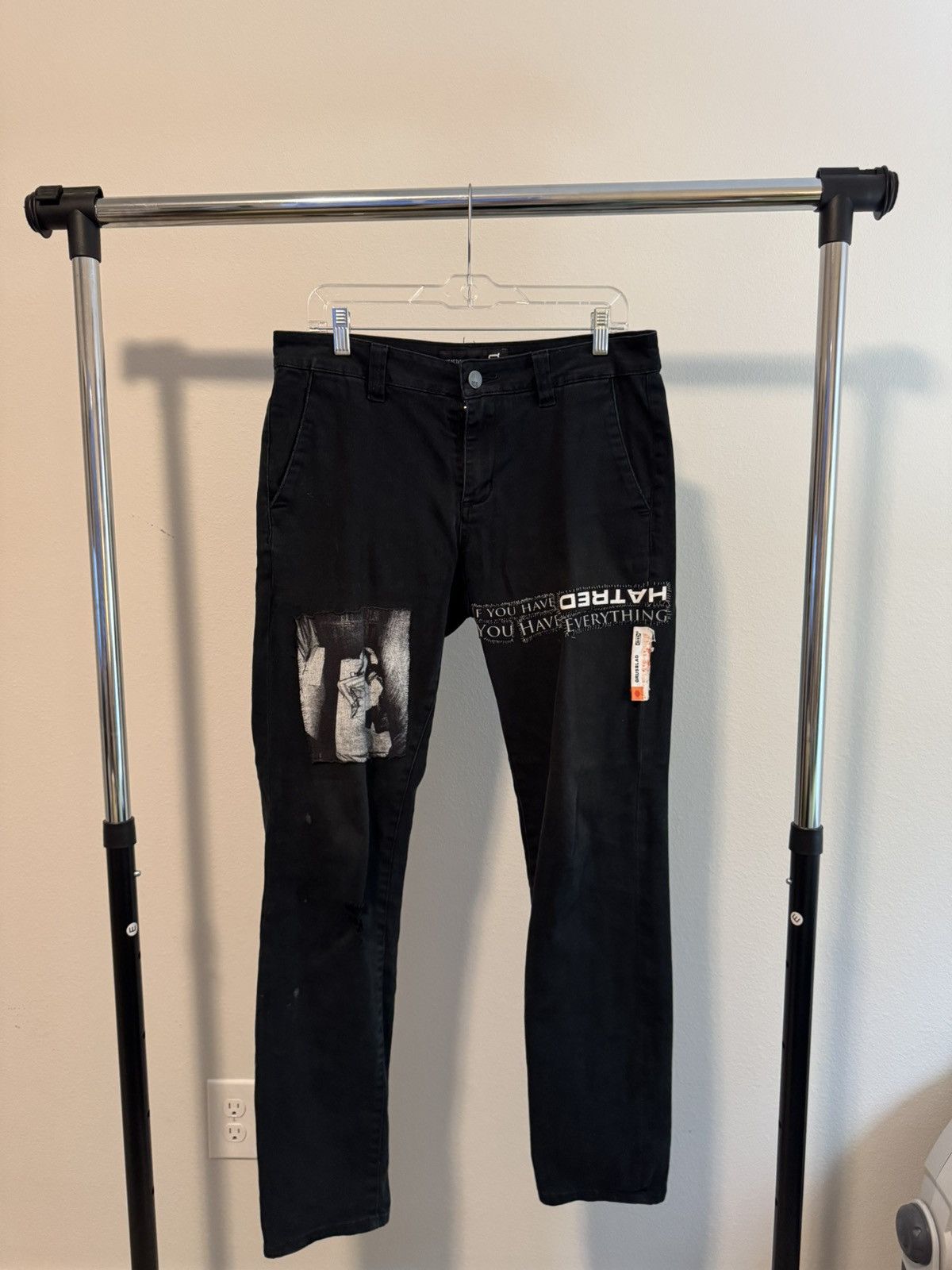 Rsq Custom Hand stitched Black Chinos Size US 32 / EU 48 - 1 Thumbnail