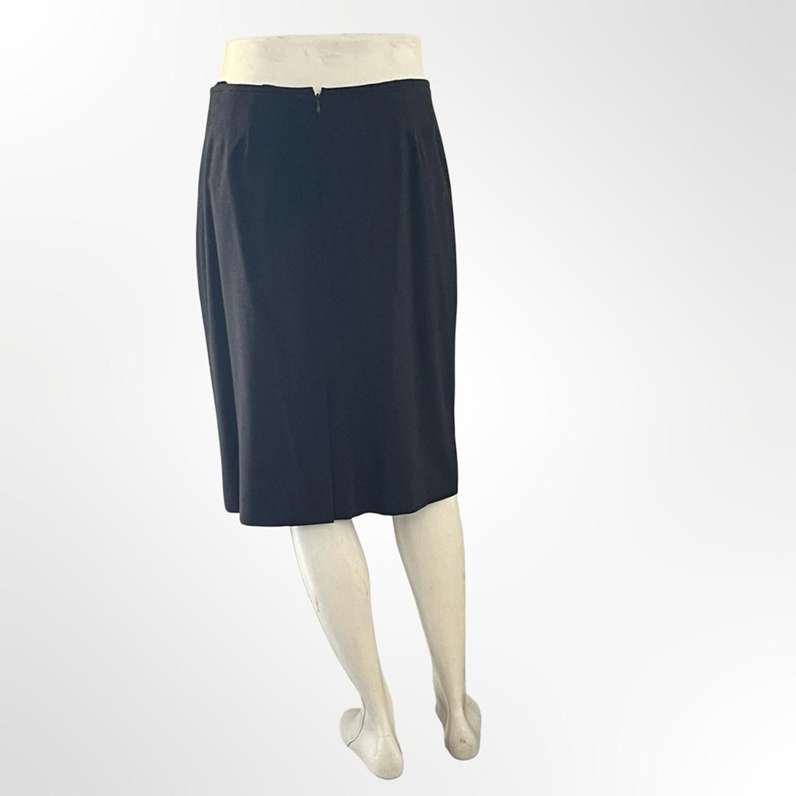 Other Elegant Kasper Black Pencil Skirt in size P Size 32" / US 10 / IT 46 - 3 Thumbnail