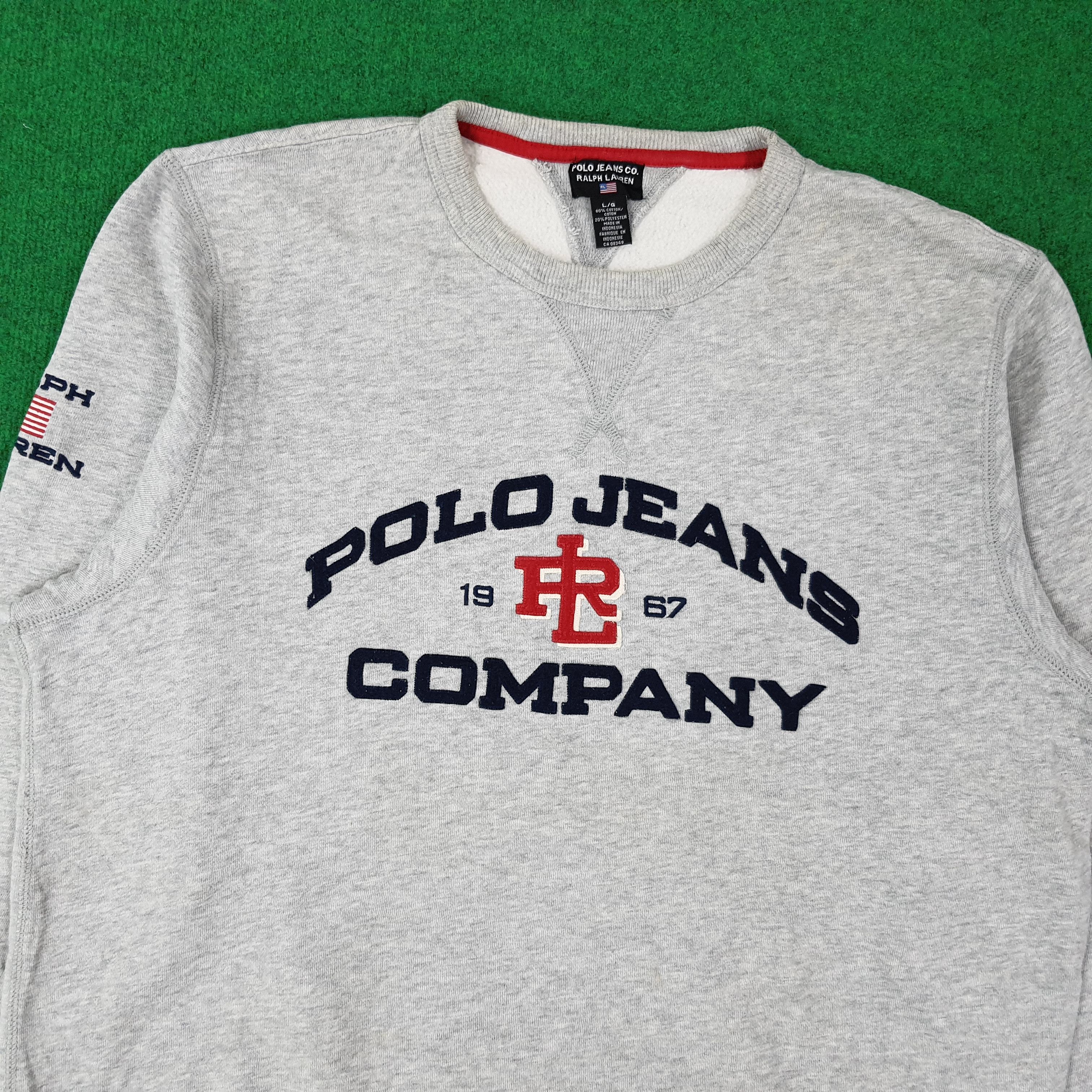 Polo Ralph Lauren Vintage Polo Jeans Ralph Lauren Company Sweatshirt C266N9 Size US XL / EU 56 / 4 - 2 Thumbnail