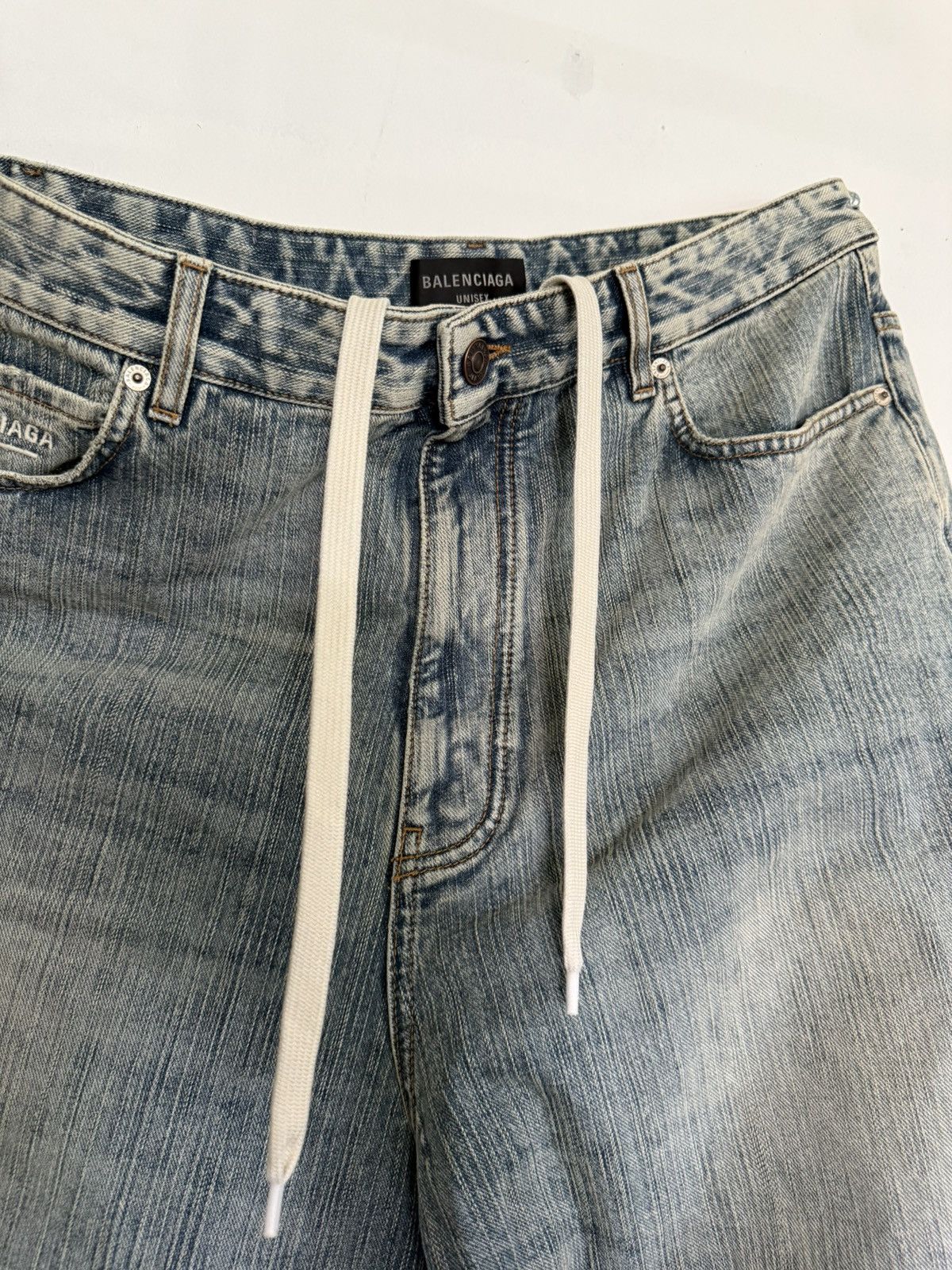 Balenciaga Baggy Mudshow Shoelace Jeans Size US 34 / EU 50 - 2 Thumbnail