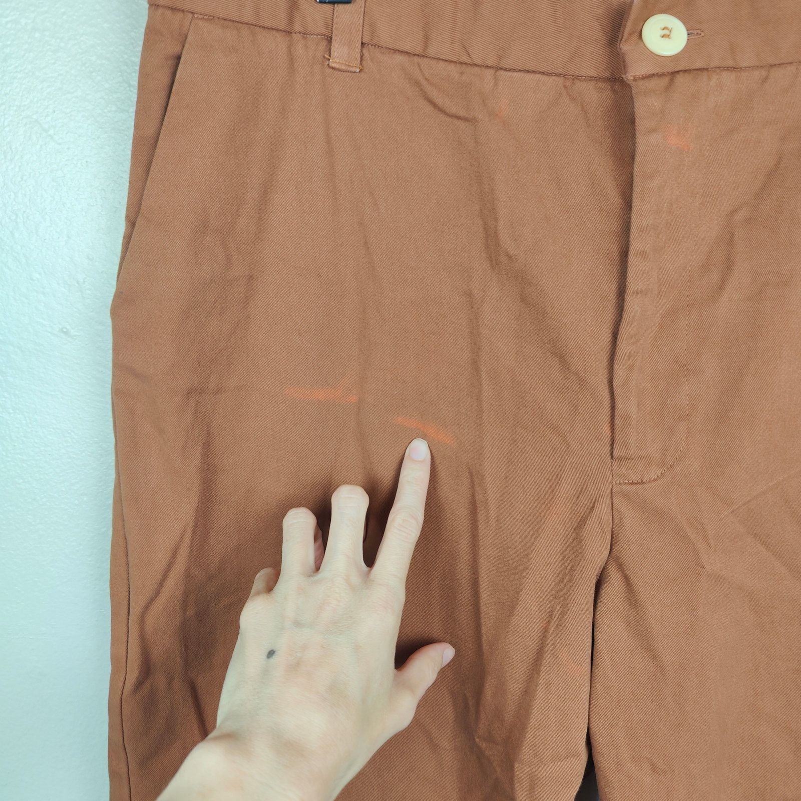Other Esby Chino Pants 34 Rust Clay Orange Preppy Slow Fashion Size US 34 / EU 50 - 4 Thumbnail