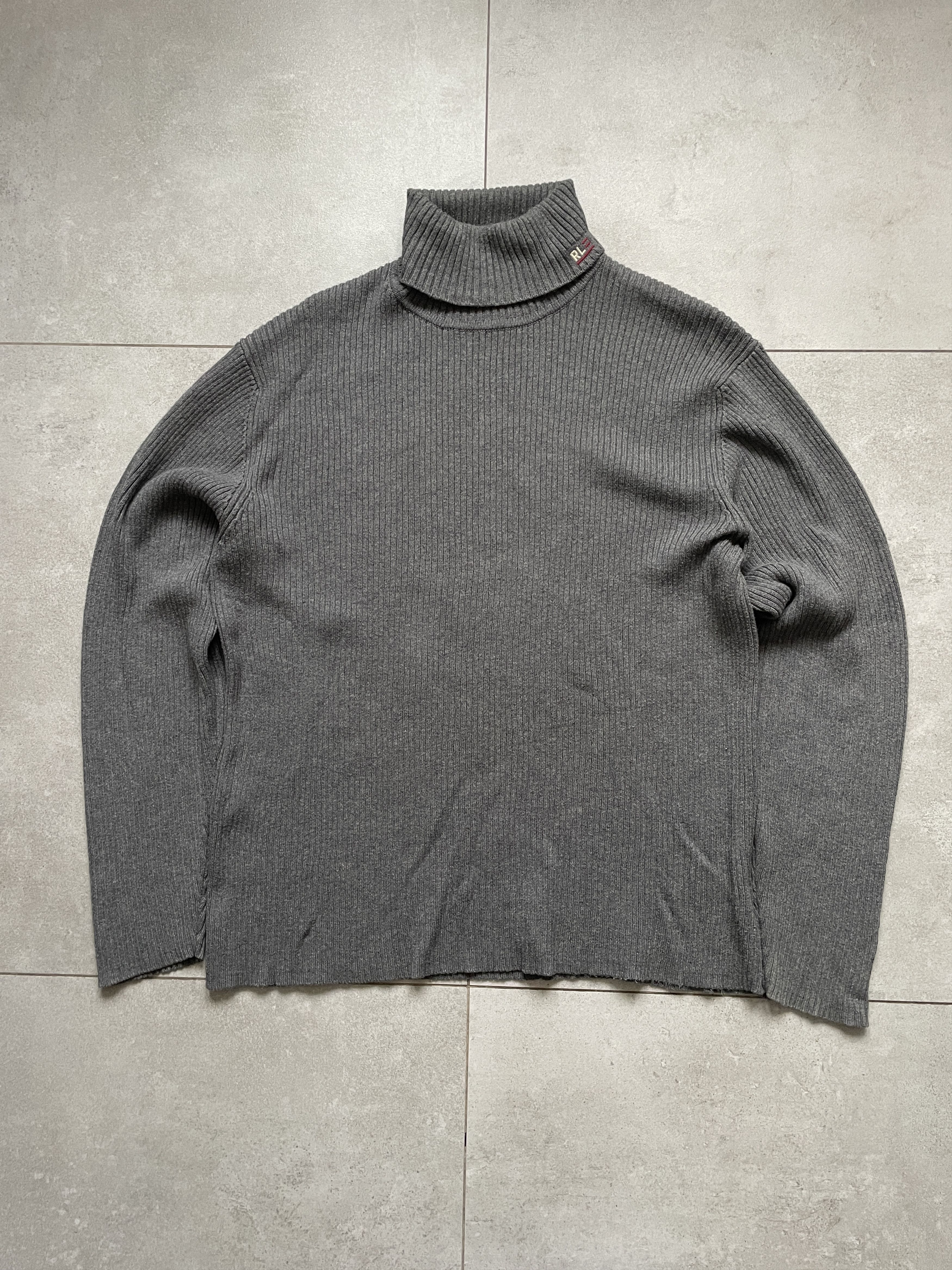 Polo Ralph Lauren RALPH LAUREN POLO JEANS OLD MONEY GRAY TURTLENECK SWEATER Size US XL / EU 56 / 4 - 3 Thumbnail