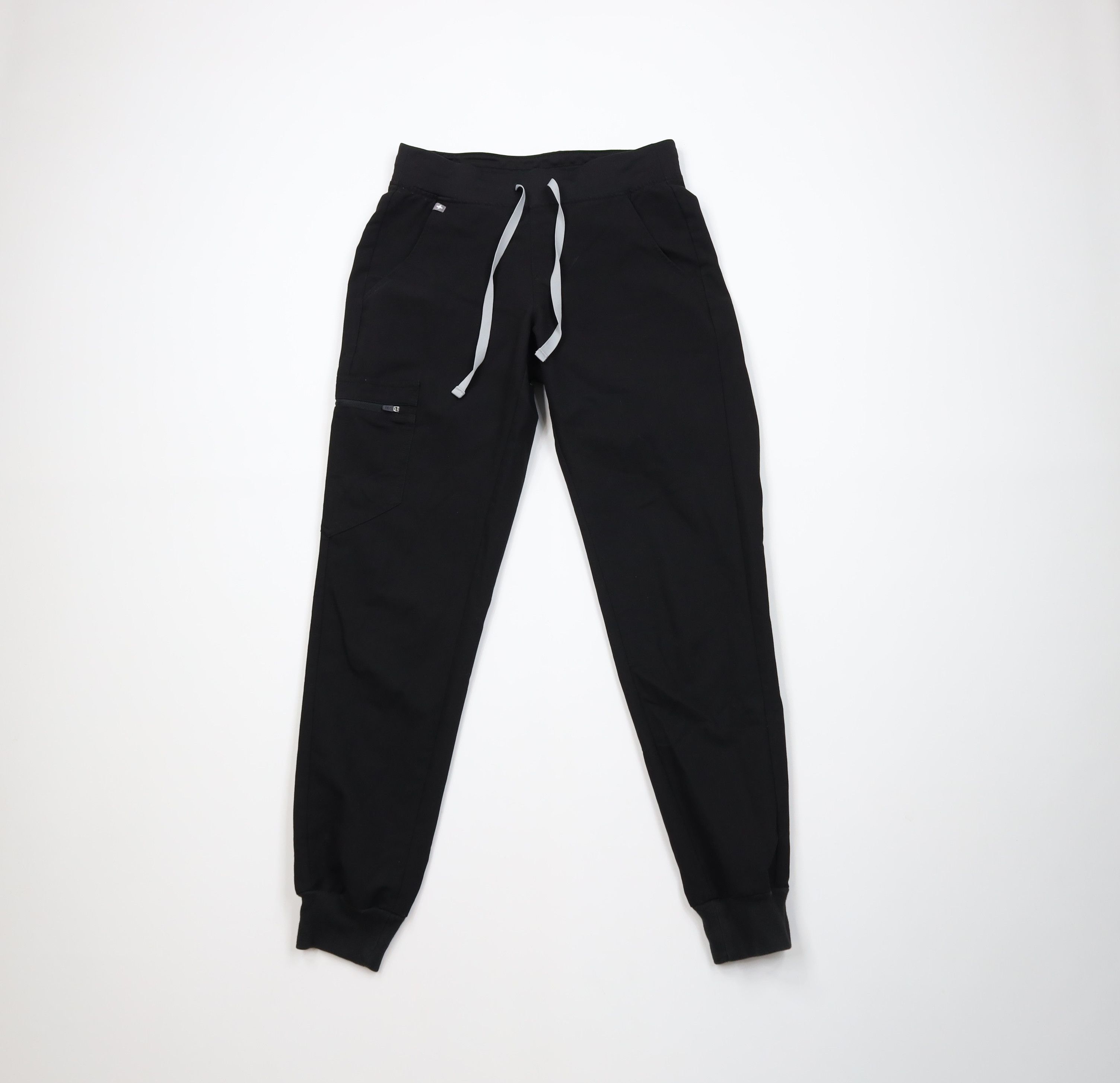 Vintage FIGS Collection Cuffed Nursing Scrubs Joggers Pants Black Size 26" / US 2 / IT 38 - 1 Thumbnail