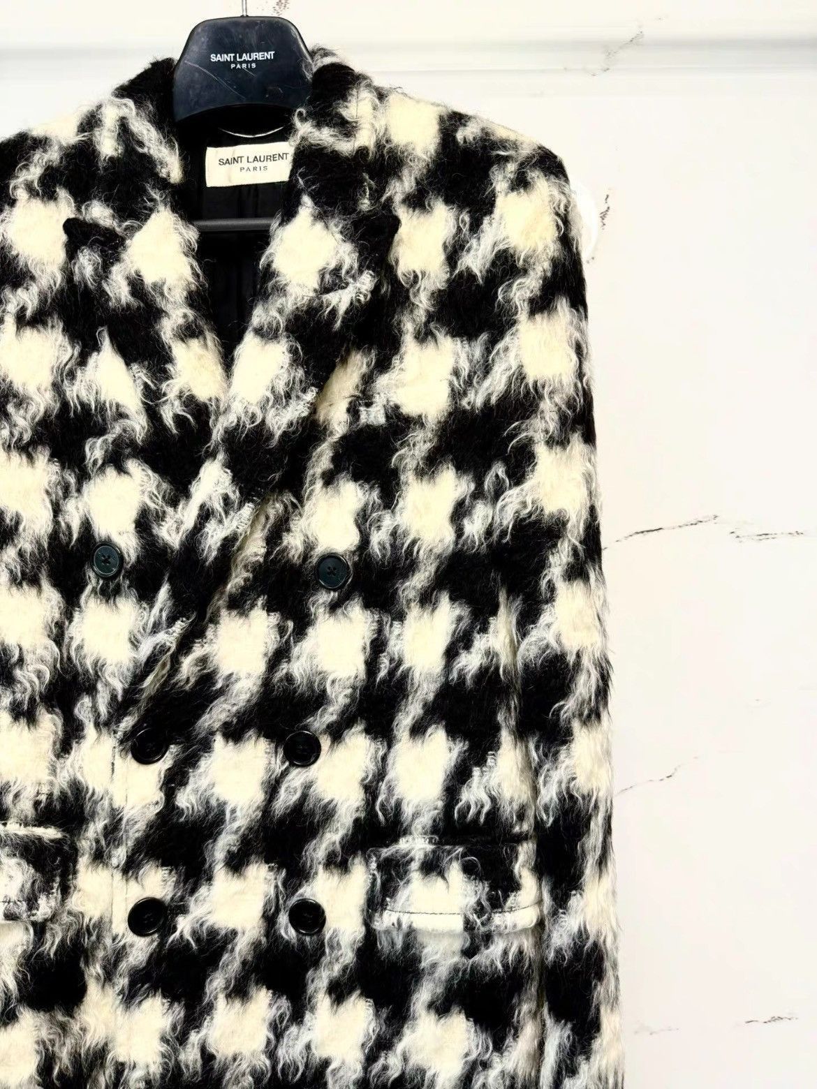 Saint Laurent Paris Saint Laurent Paris 14AW Runway Pattern Coat-2507 Size US M / EU 48-50 / 2 - 2 Thumbnail
