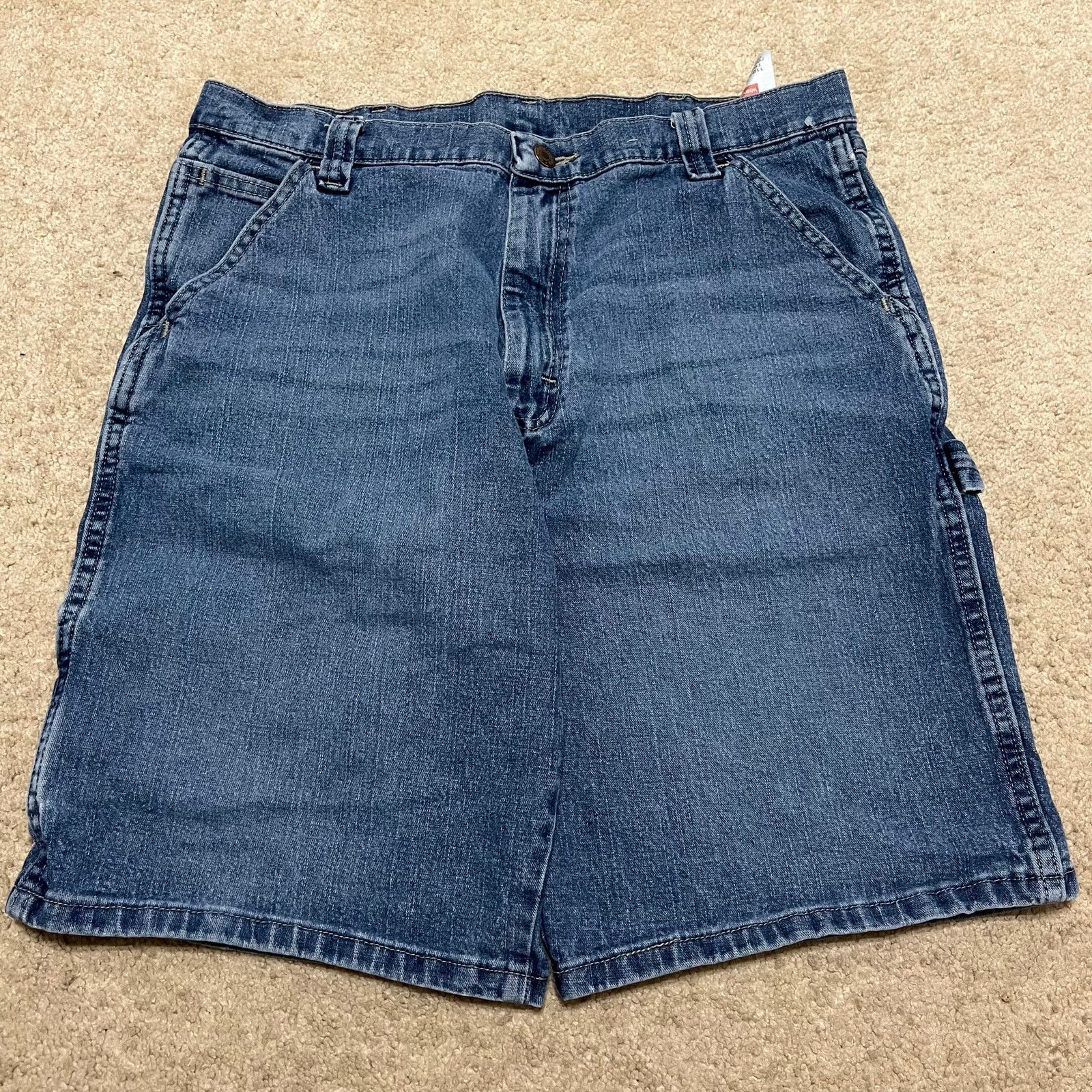 Wrangler Wrangler Baggy Denim Carpenter Cargo Jorts 34W Size US 34 / EU 50 - 1 Thumbnail