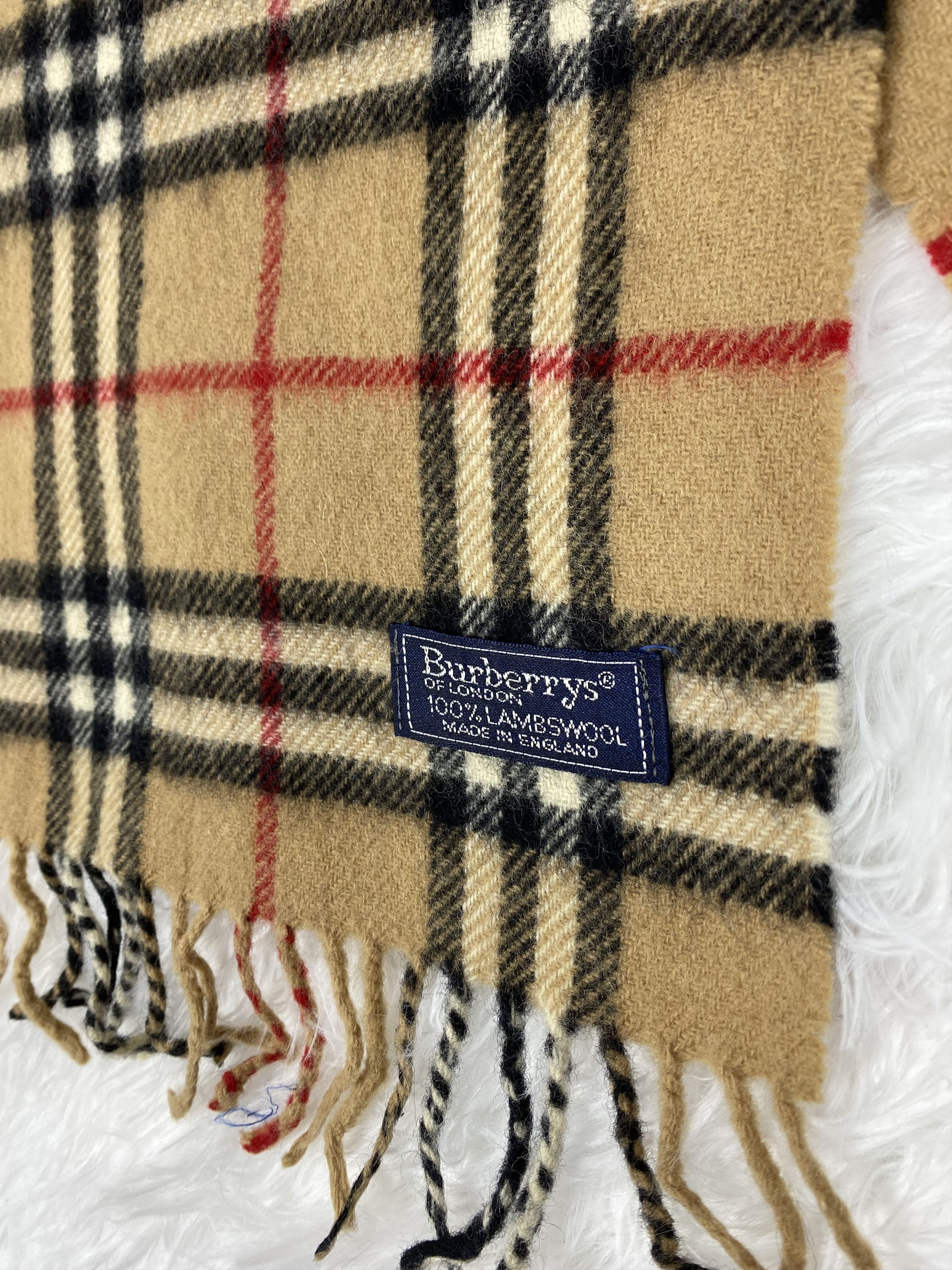 Burberry Vintage Burberry Scarf / Muffler Neckwear PM0057 Size ONE SIZE - 2 Thumbnail